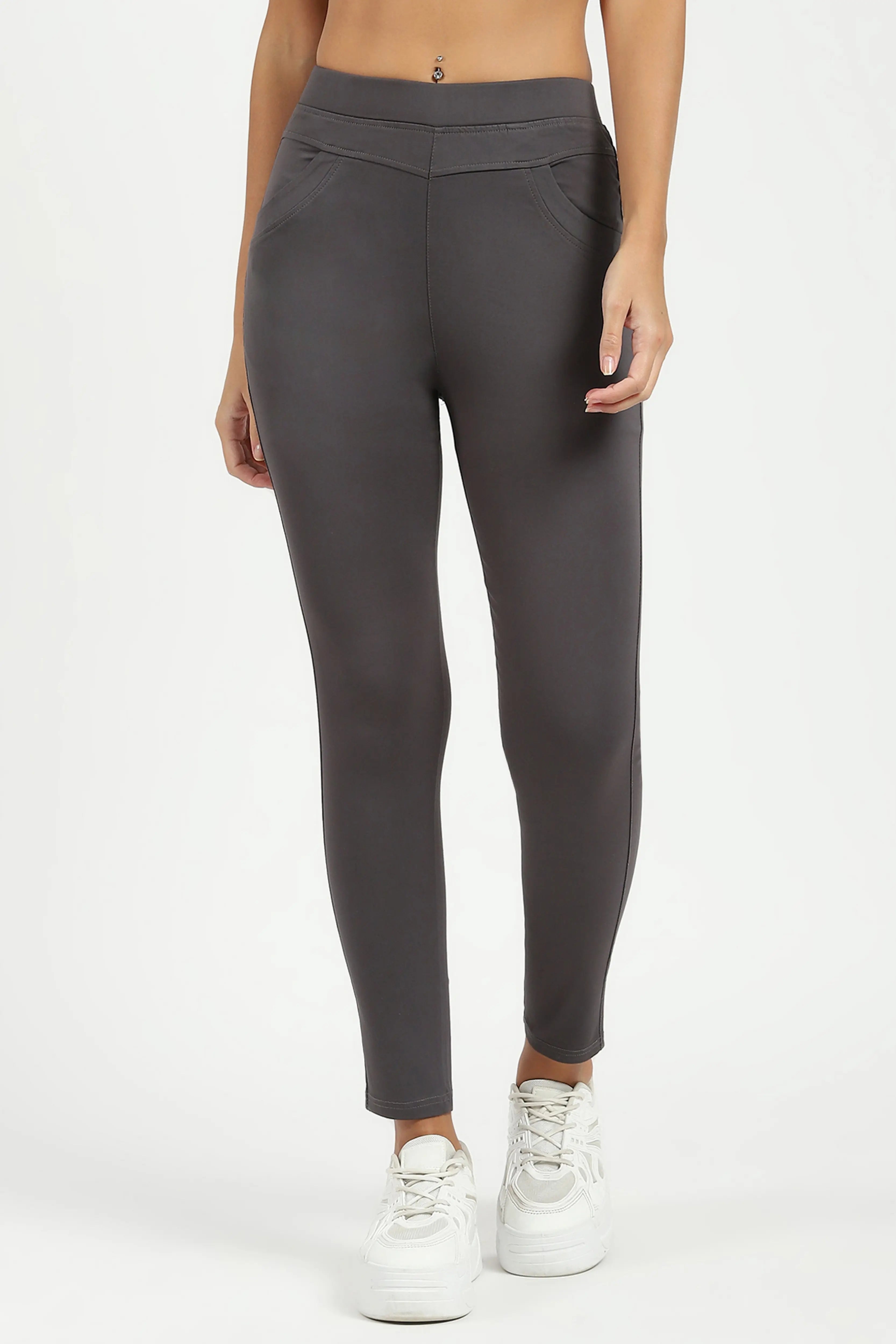 Grey Ultra Stretchable Jegging - Global Republic