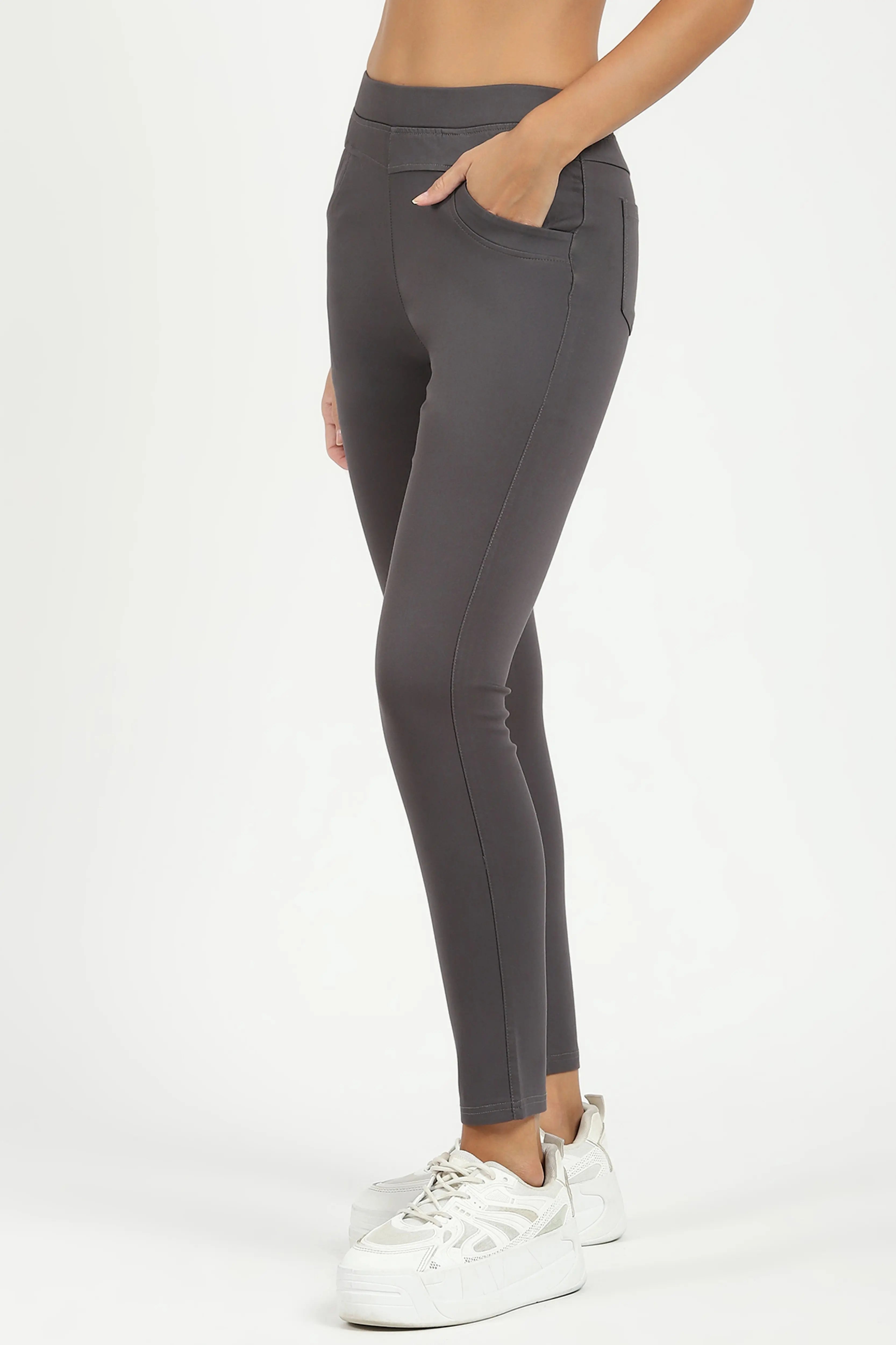 Grey Ultra Stretchable Jegging - Global Republic