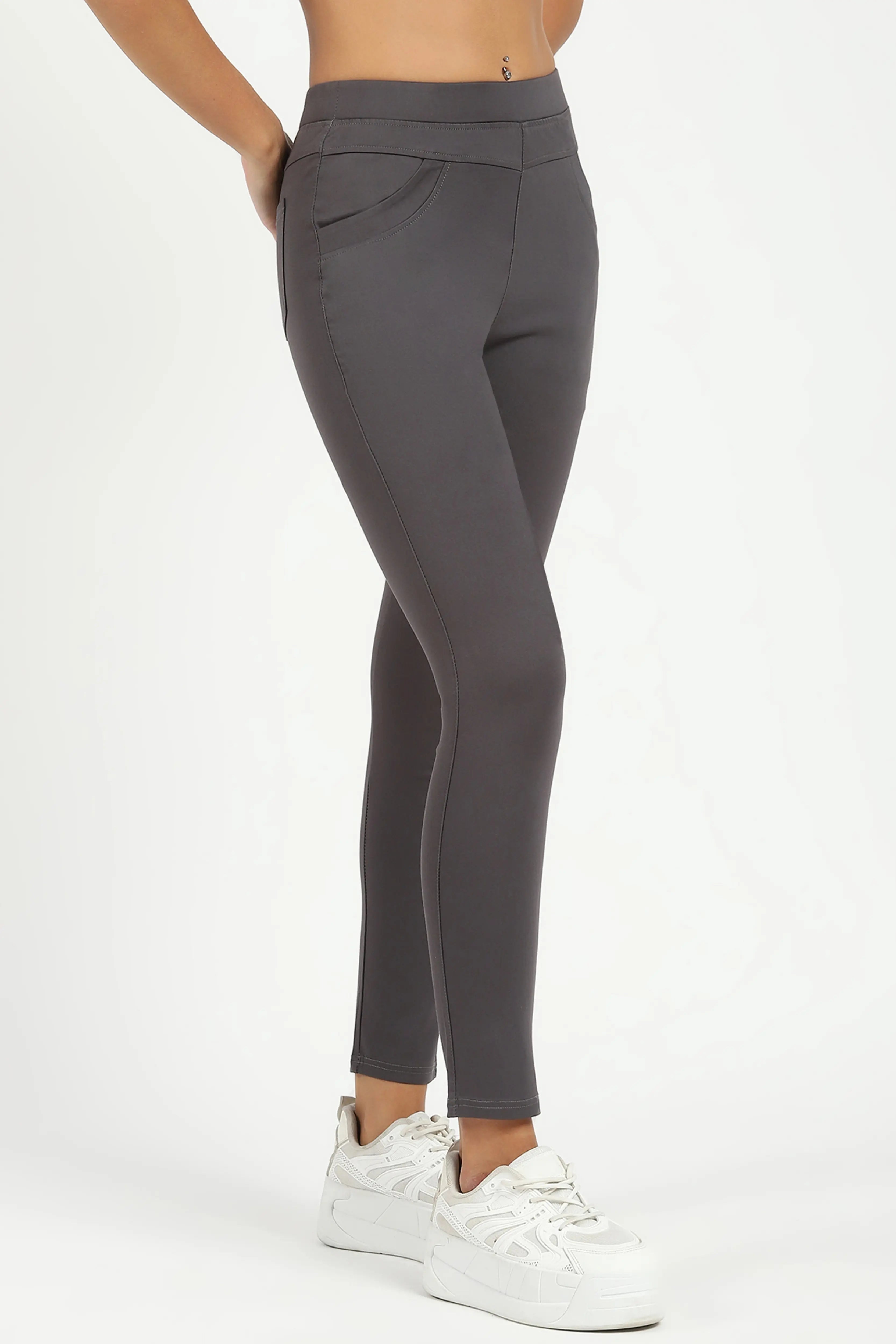 Grey Ultra Stretchable Jegging - Global Republic