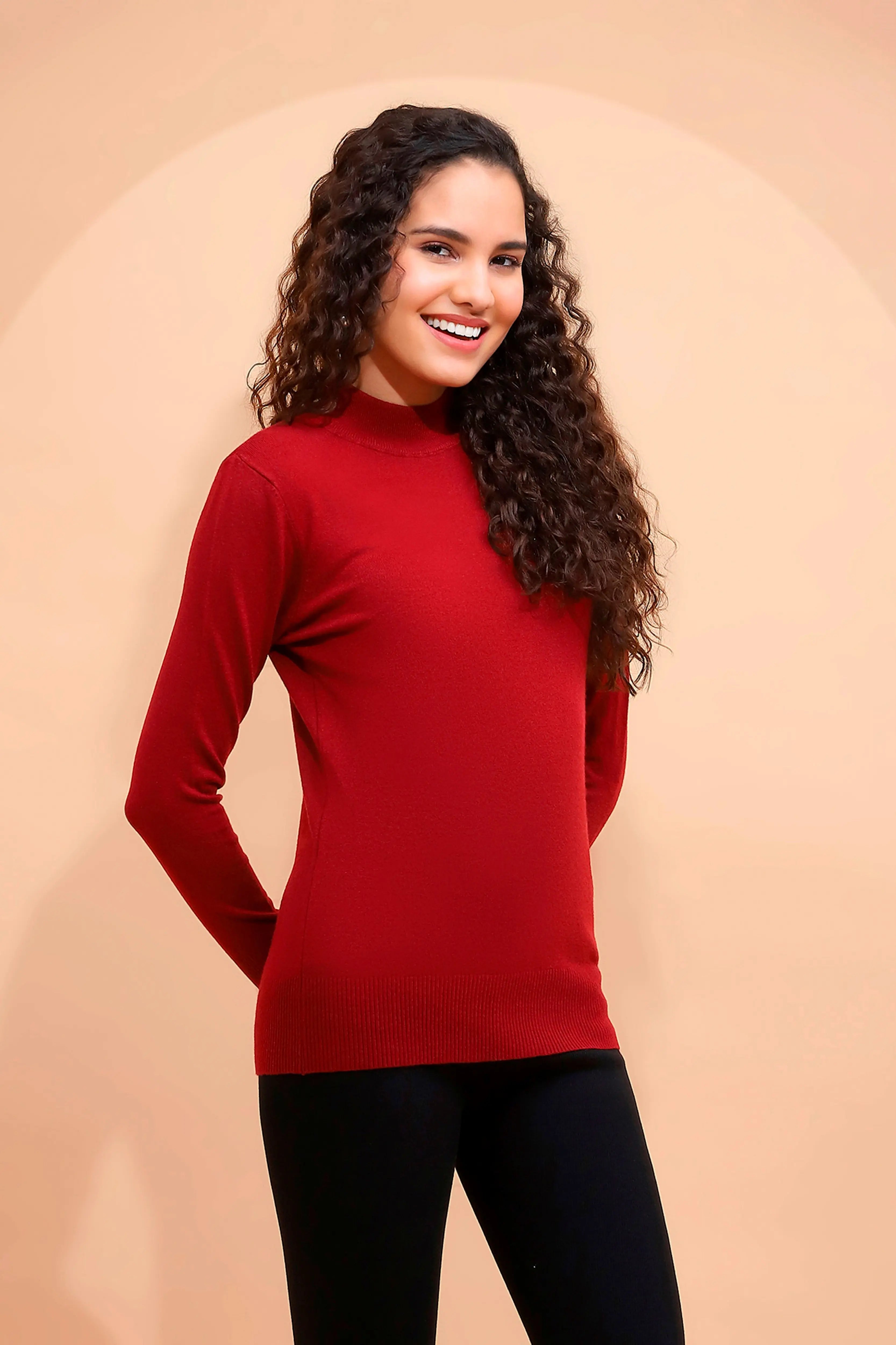 Wine Snug Fit Skivvy - Global Republic