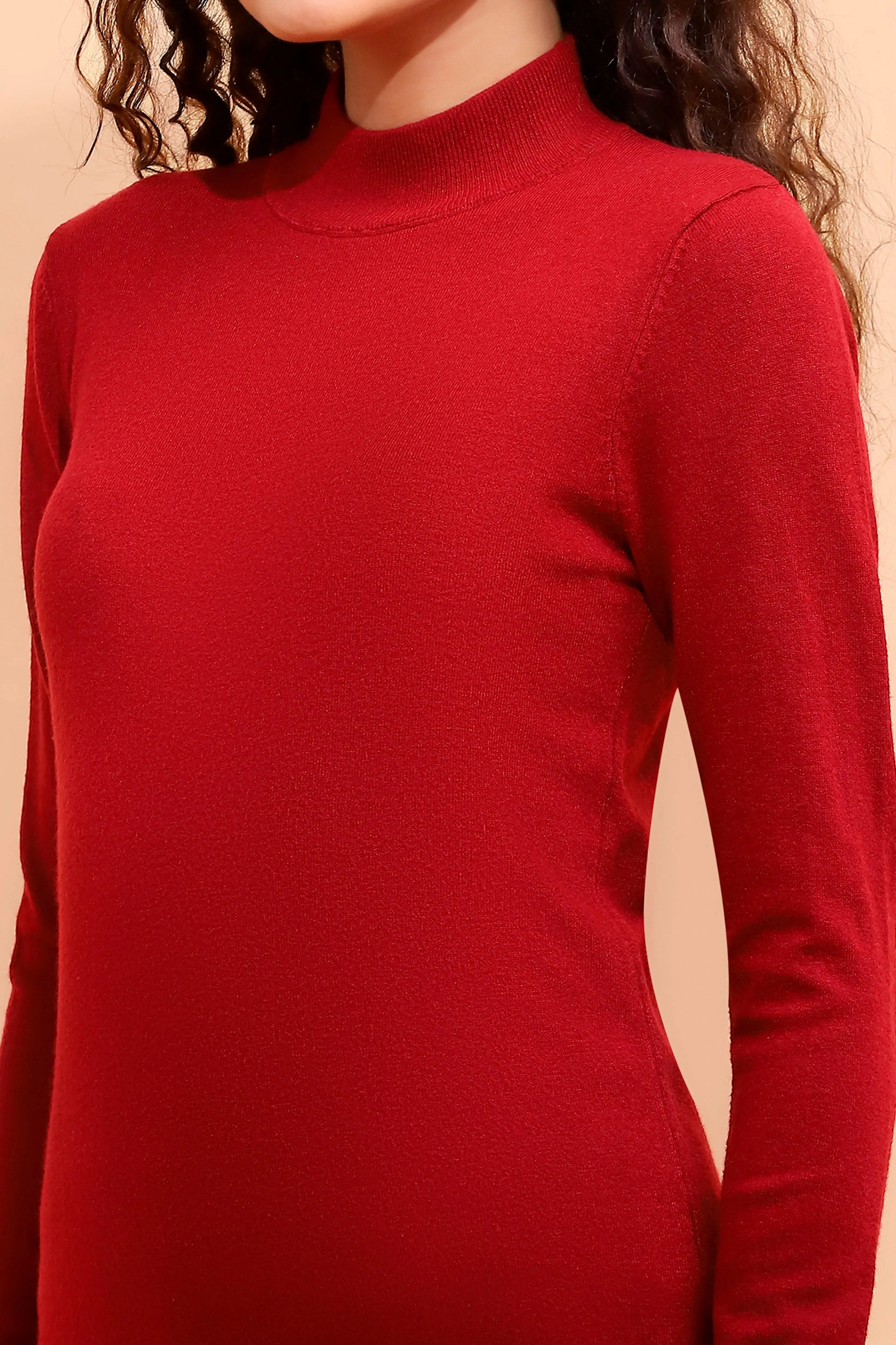 Wine Snug Fit Skivvy - Global Republic