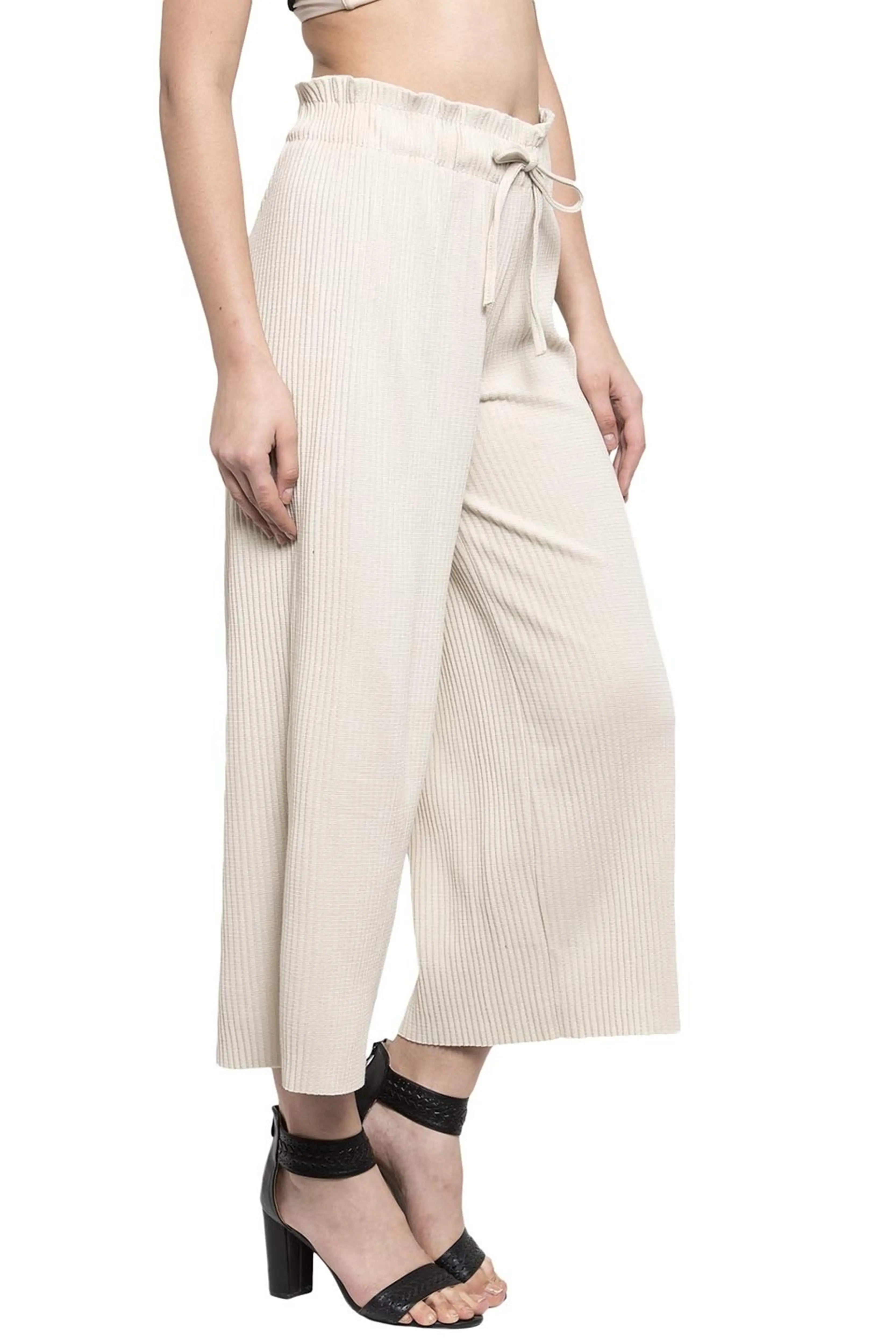 Beige Knitted Lower - Global Republic