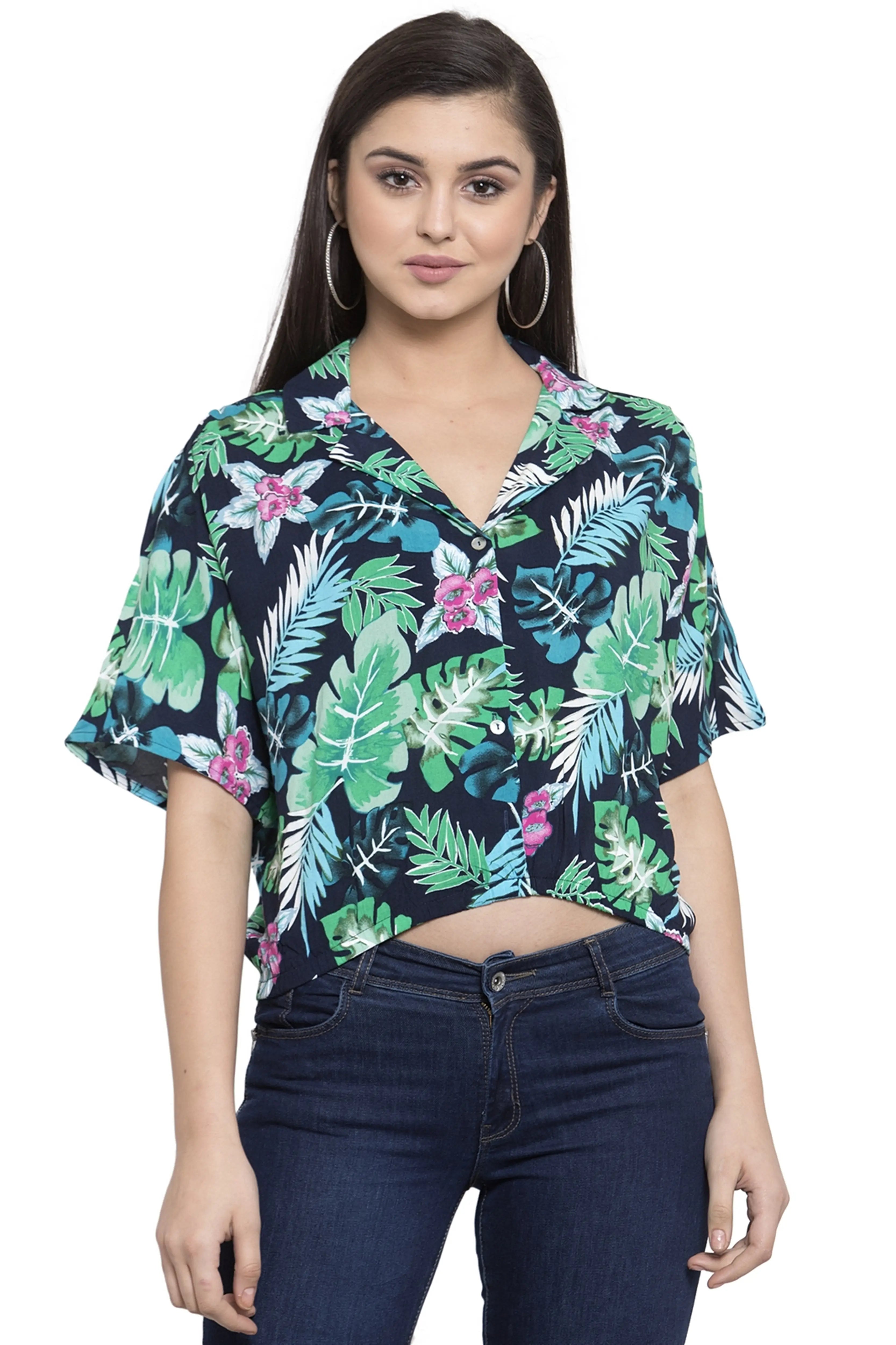 Women Short Sleeve Blouson Tops - Global Republic