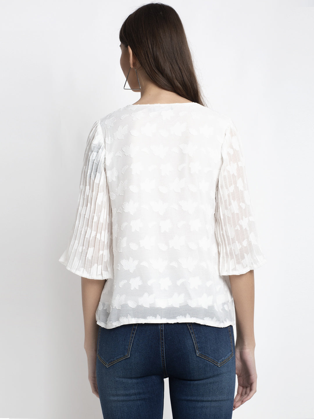 Women Leaf Printed Top