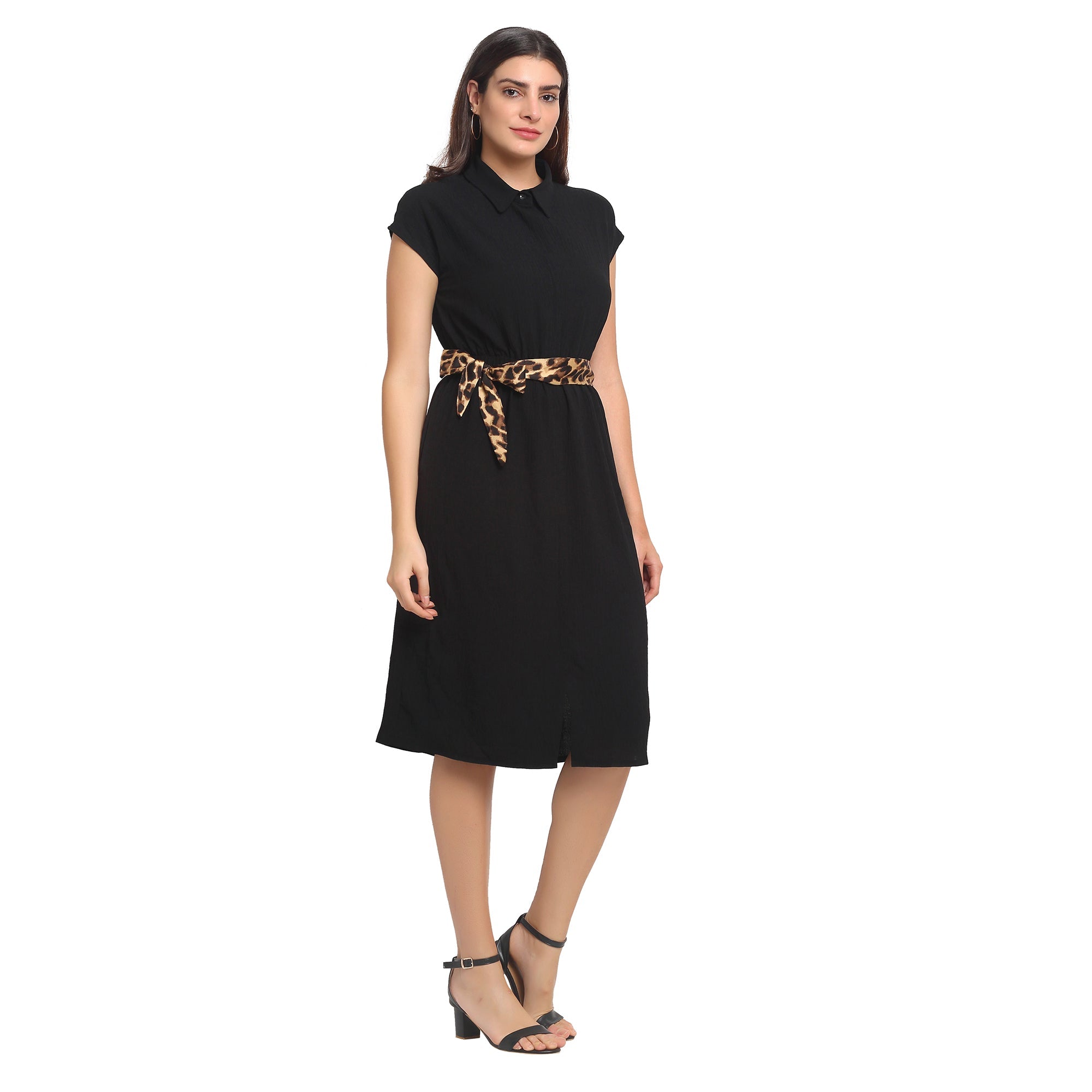 Women Waist tied Dress - Global Republic