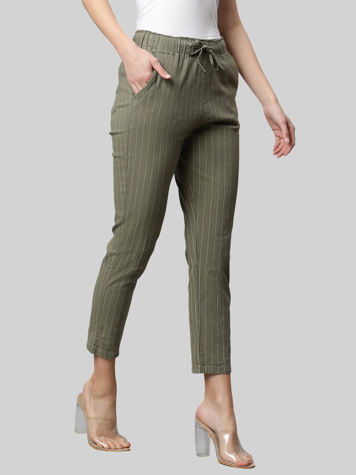 Beige Checkered Lower