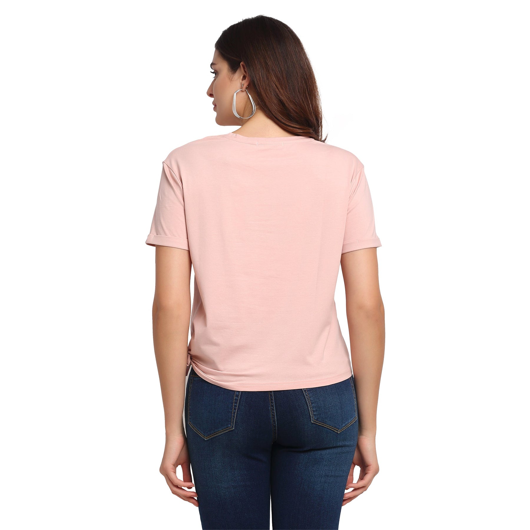 Women Alpha Printed Pink T-Shirt