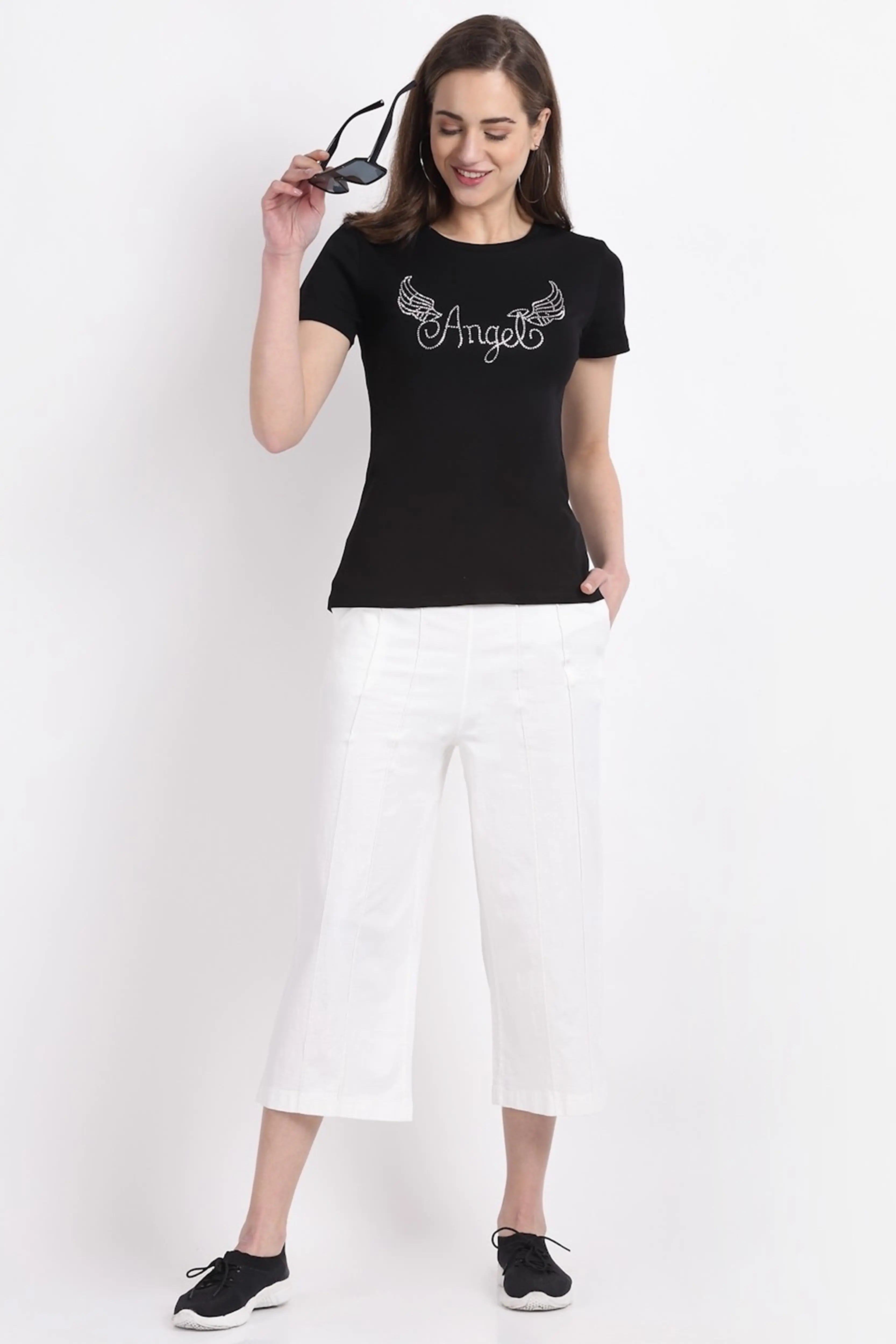 White Cotton Linen Lower