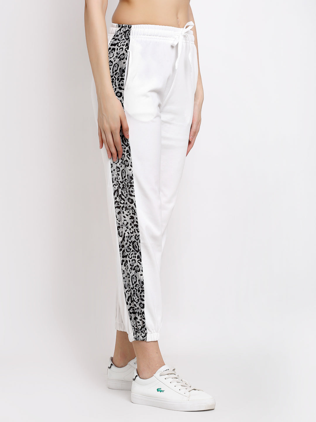 Off-White Cotton Blend Joggers