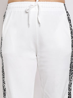 Off-White Cotton Blend Joggers