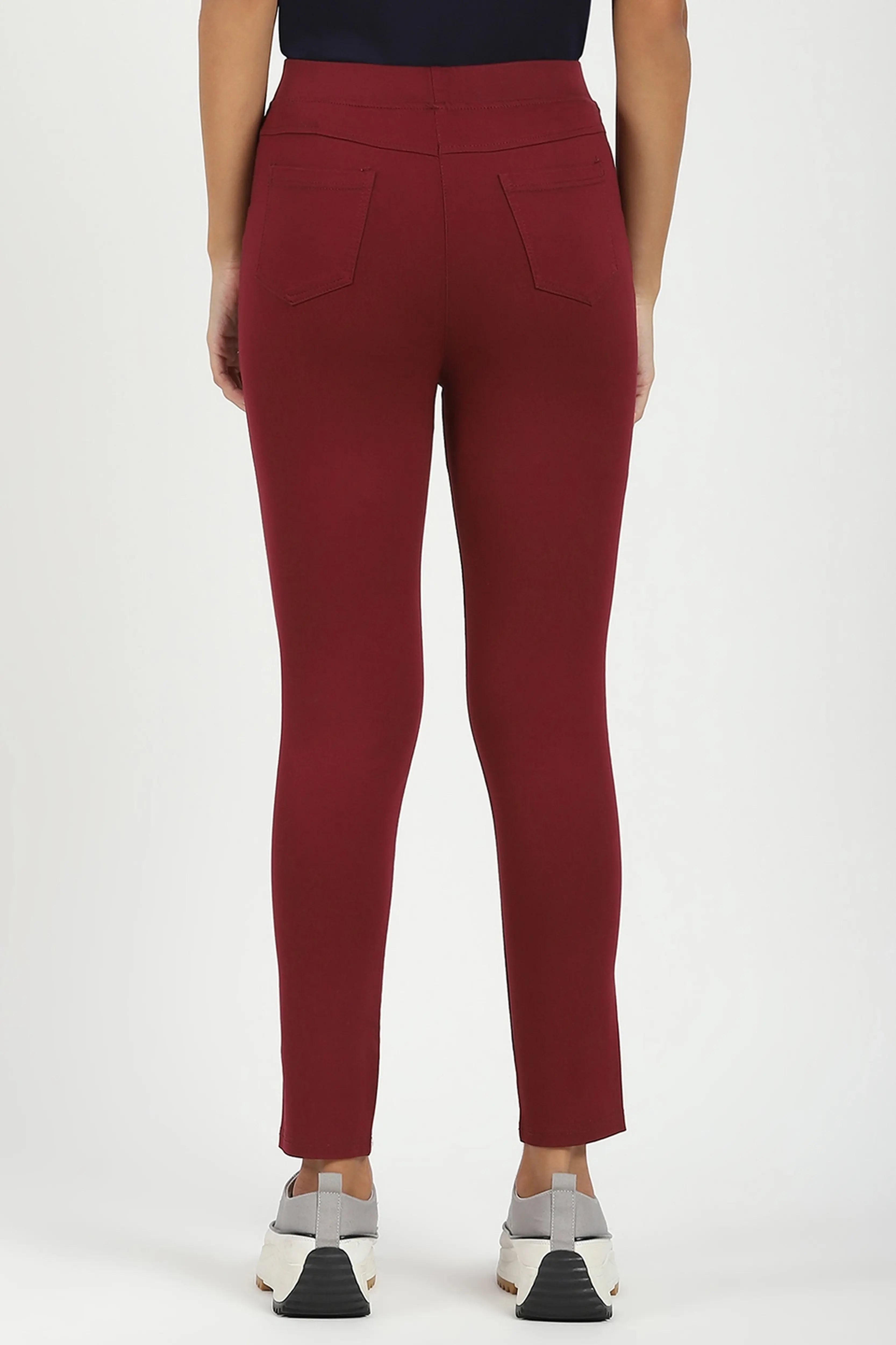 Maroon Ultra Stretchable Jegging