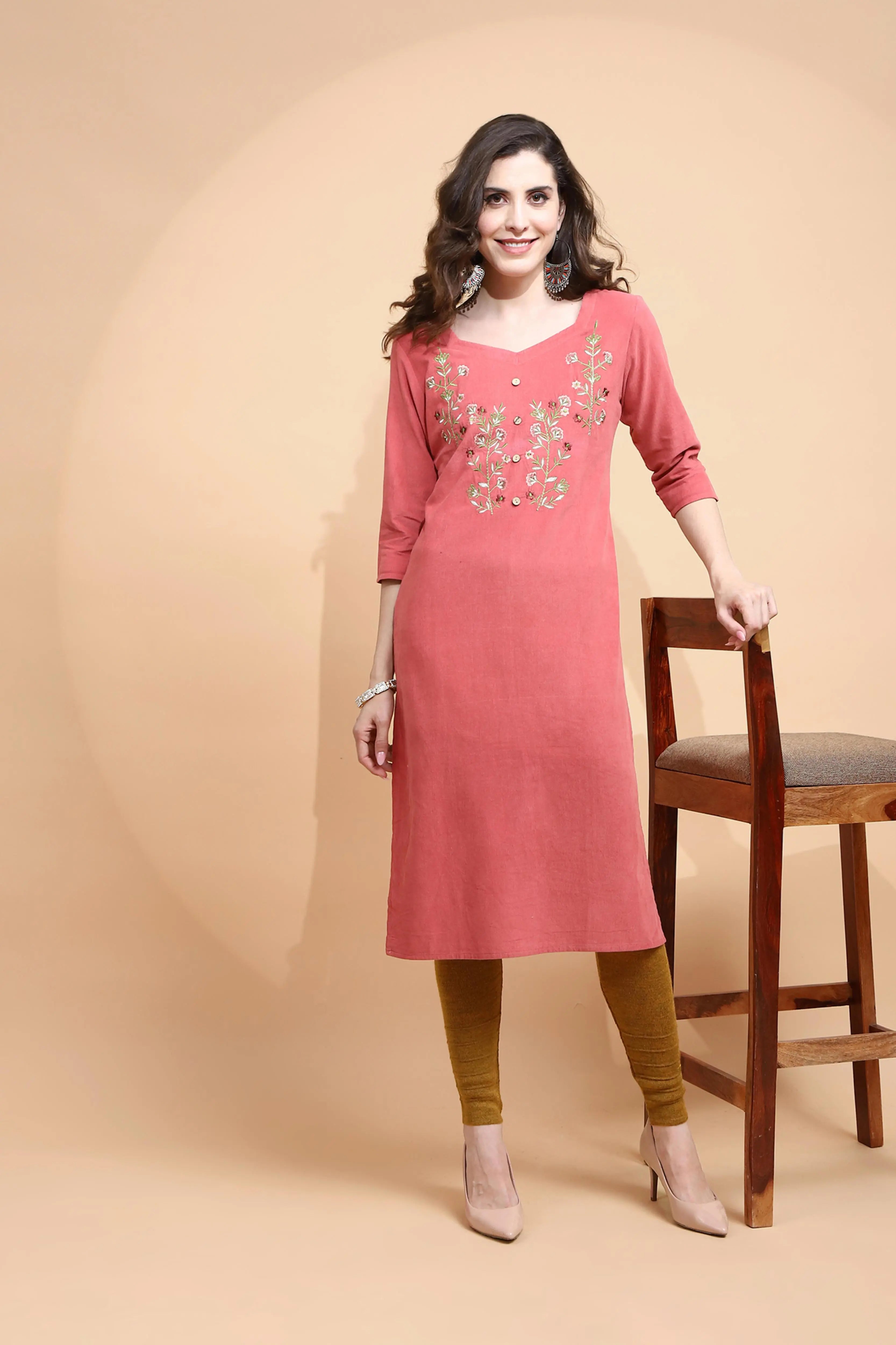 Mustard Woolen Blend Slim Fit Legging - Global Republic
