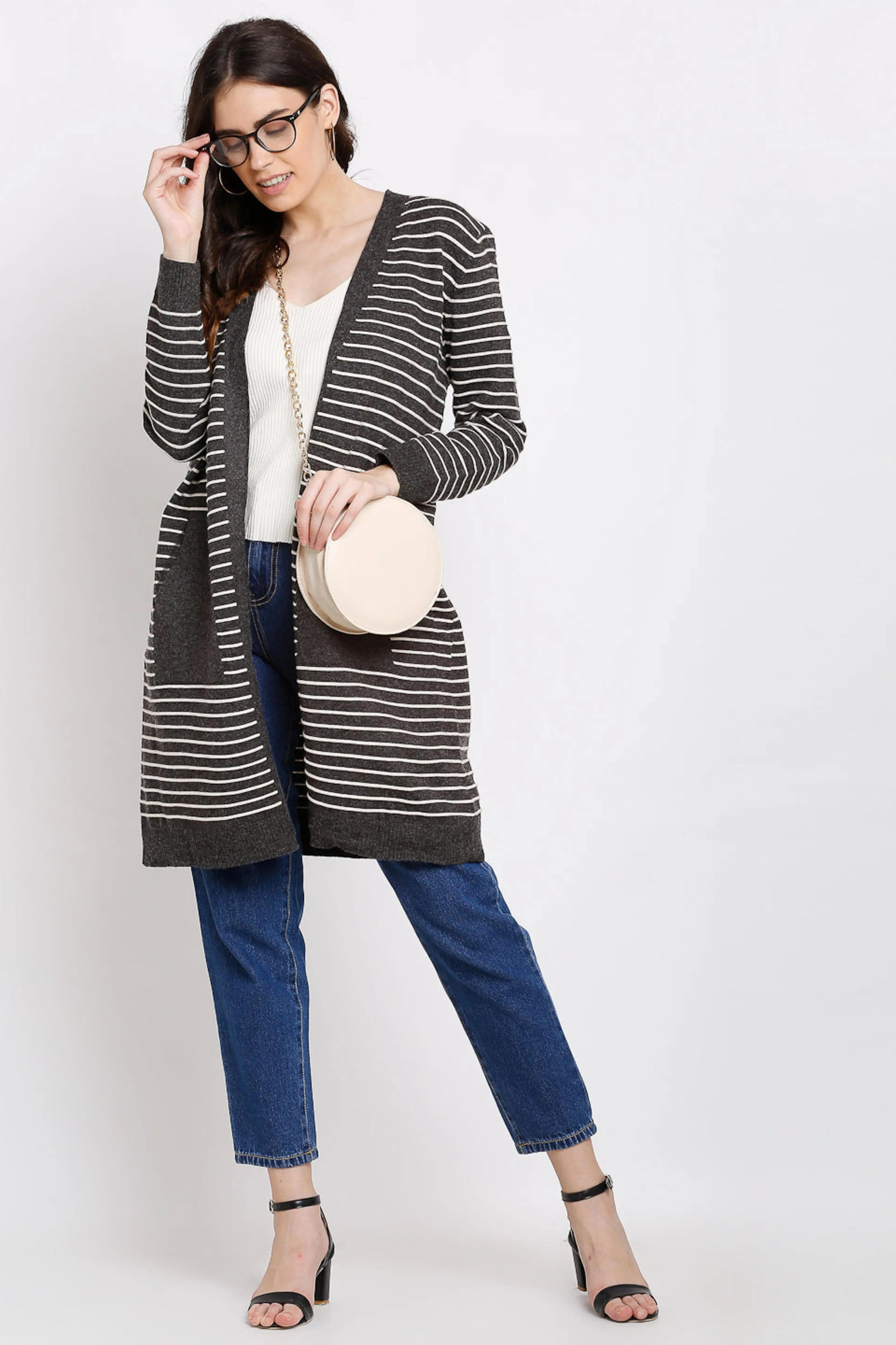 Black Knitted Winter Shrug - Global Republic