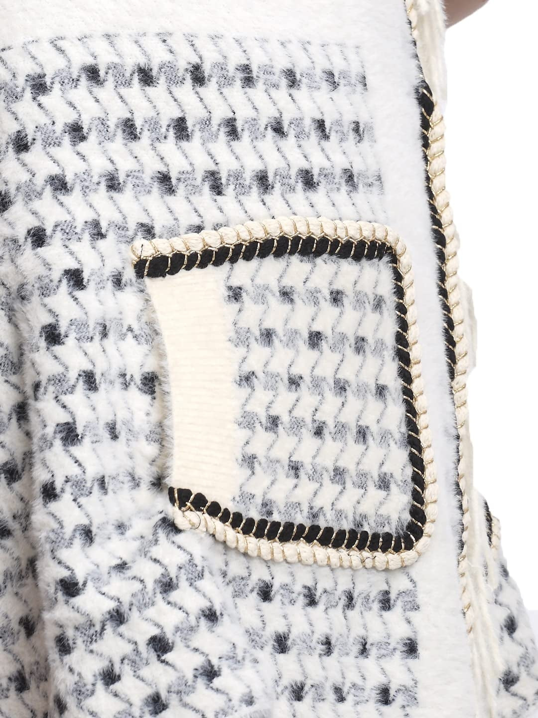 Black & White Knitted Shrug