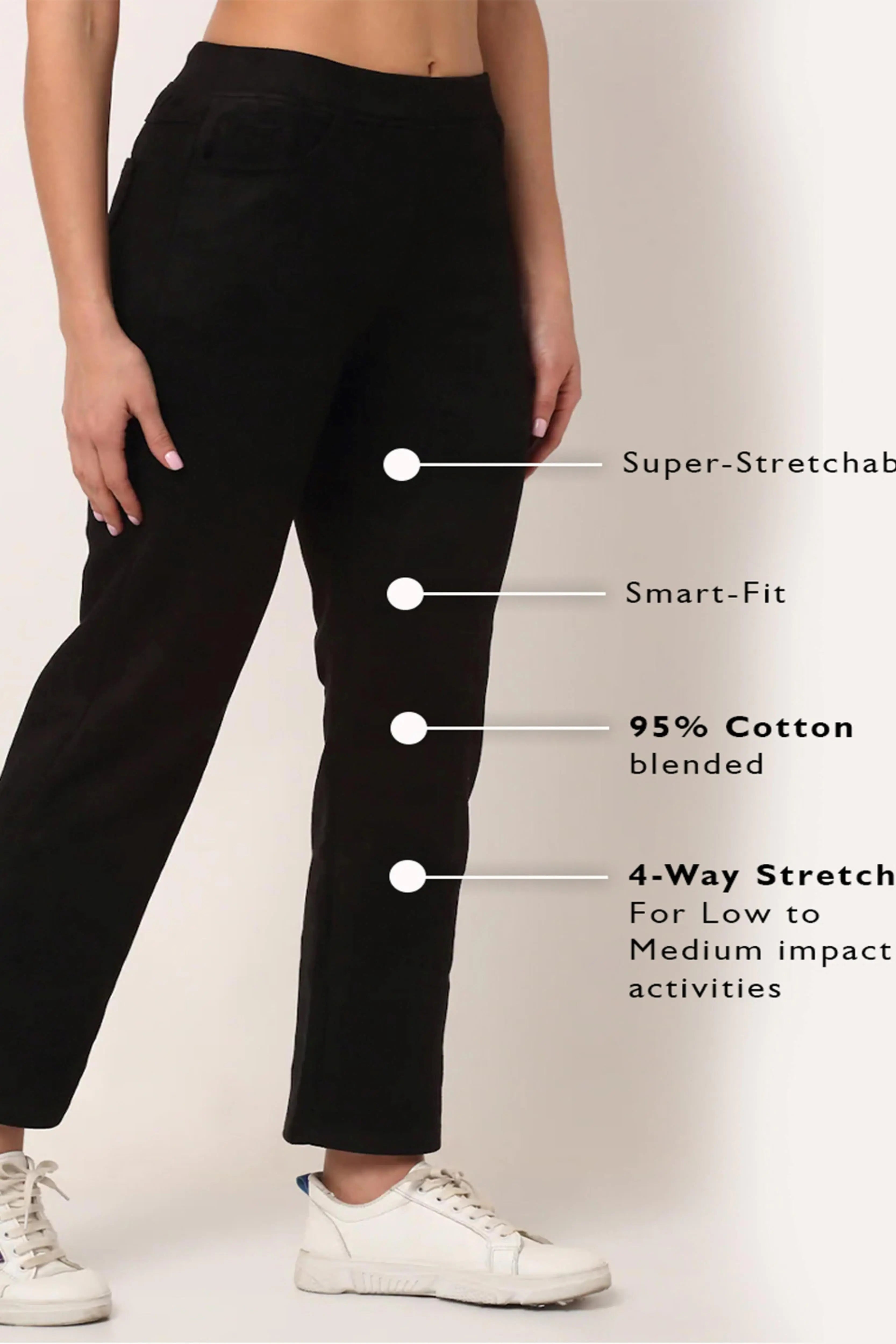 Black Straight Fit Suede Jegging - Global Republic