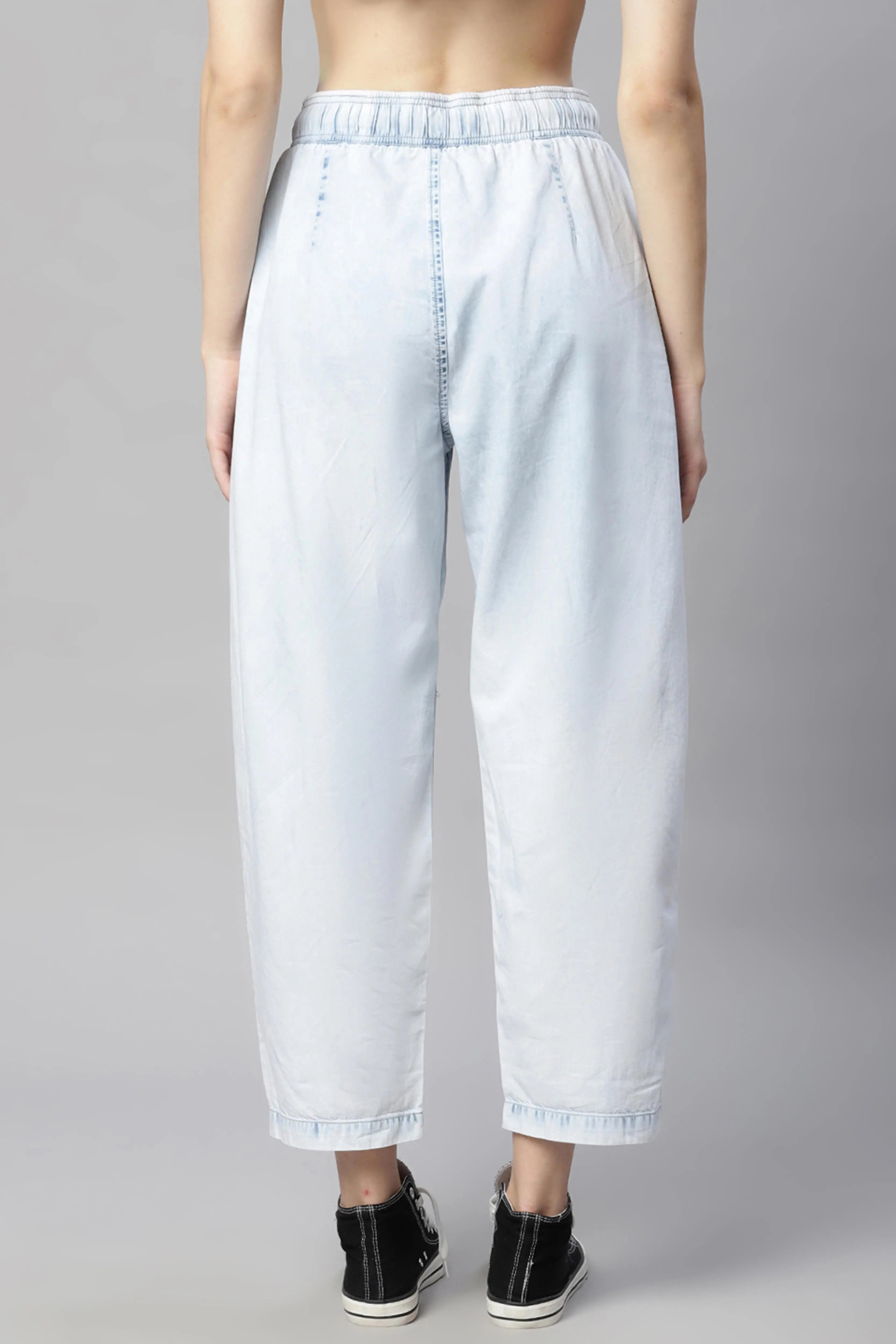 Blue Denim Lose-Fit Lower