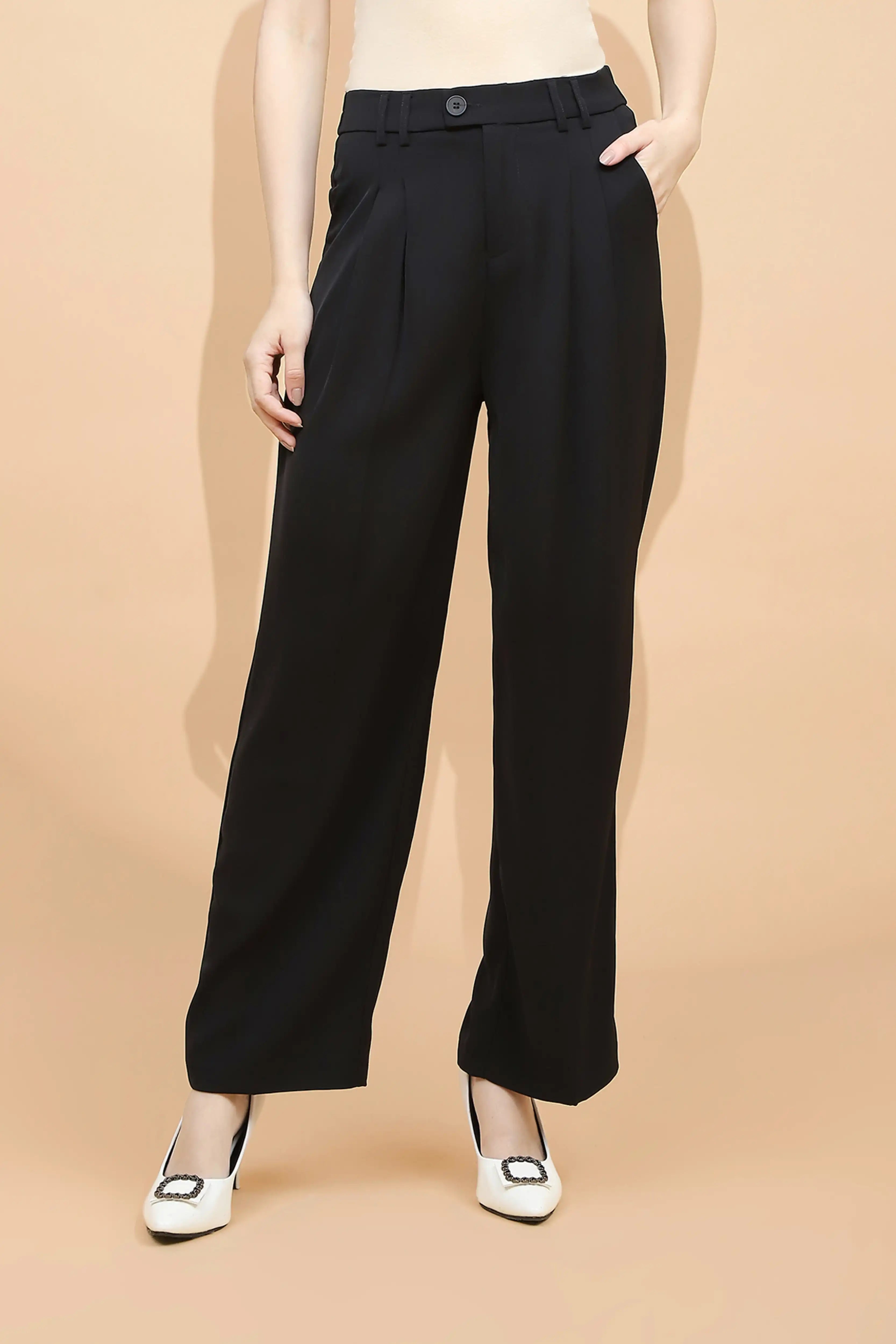 Black Loose Fit Trouser