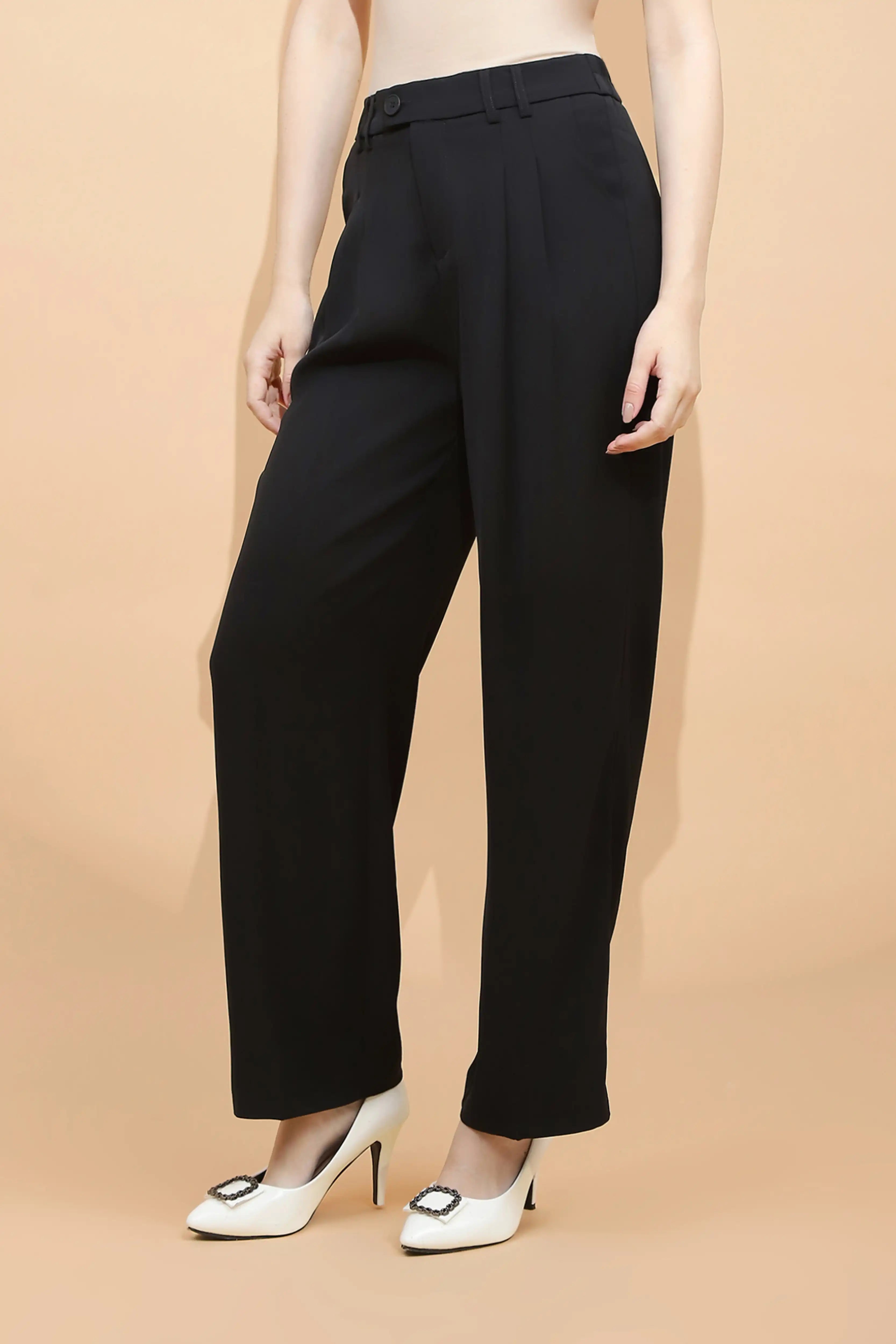 Black Loose Fit Trouser