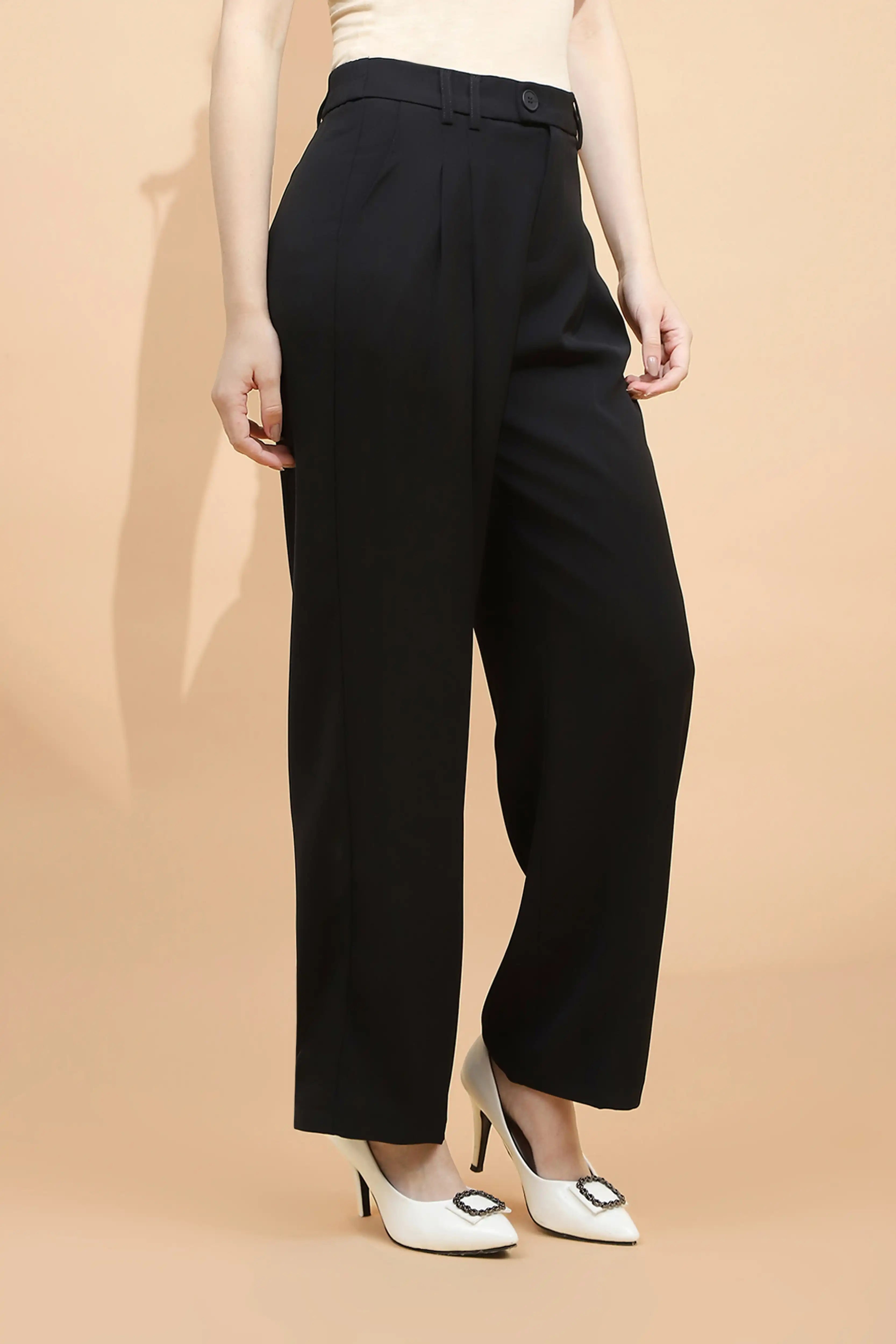 Black Loose Fit Trouser