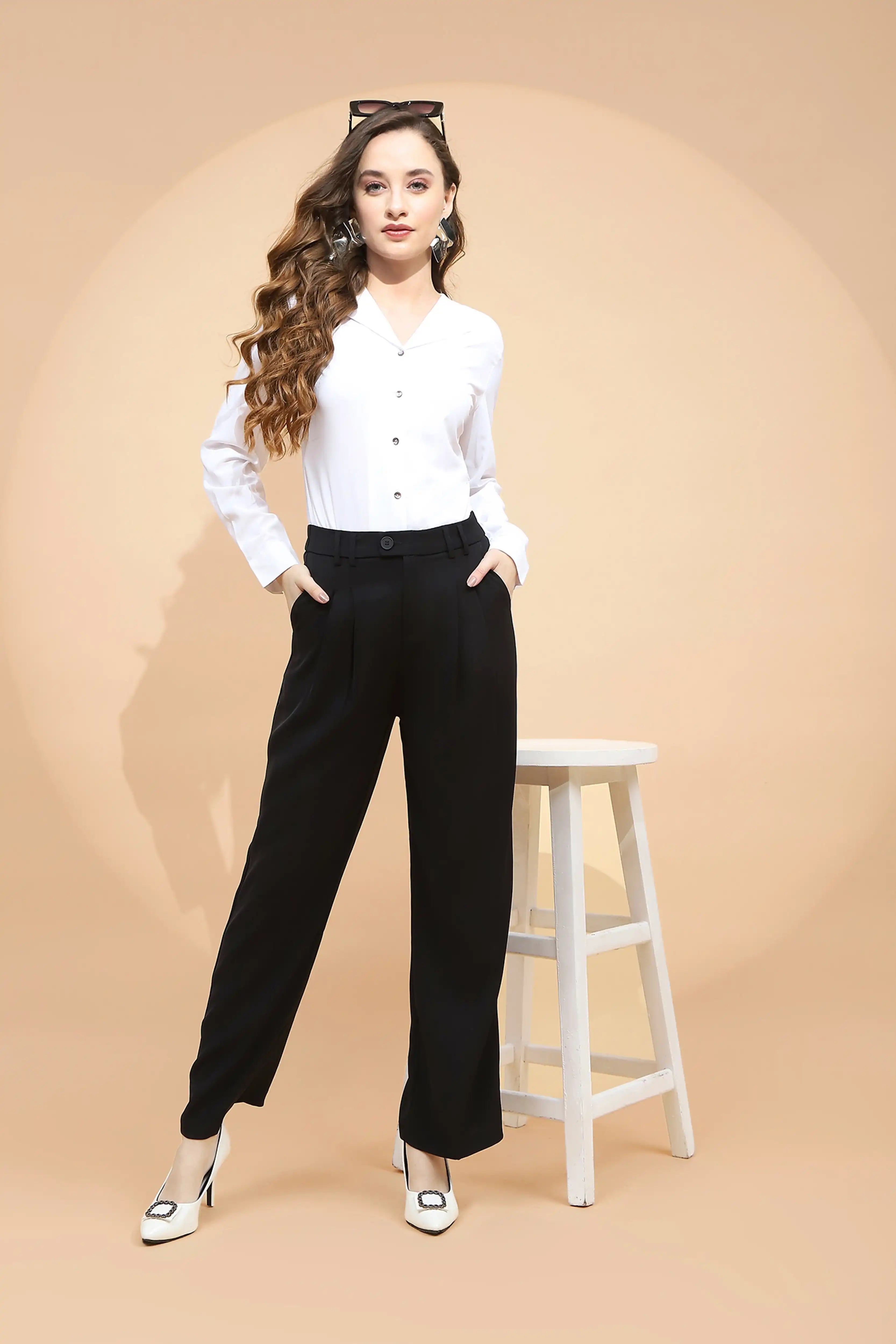 Black Loose Fit Trouser