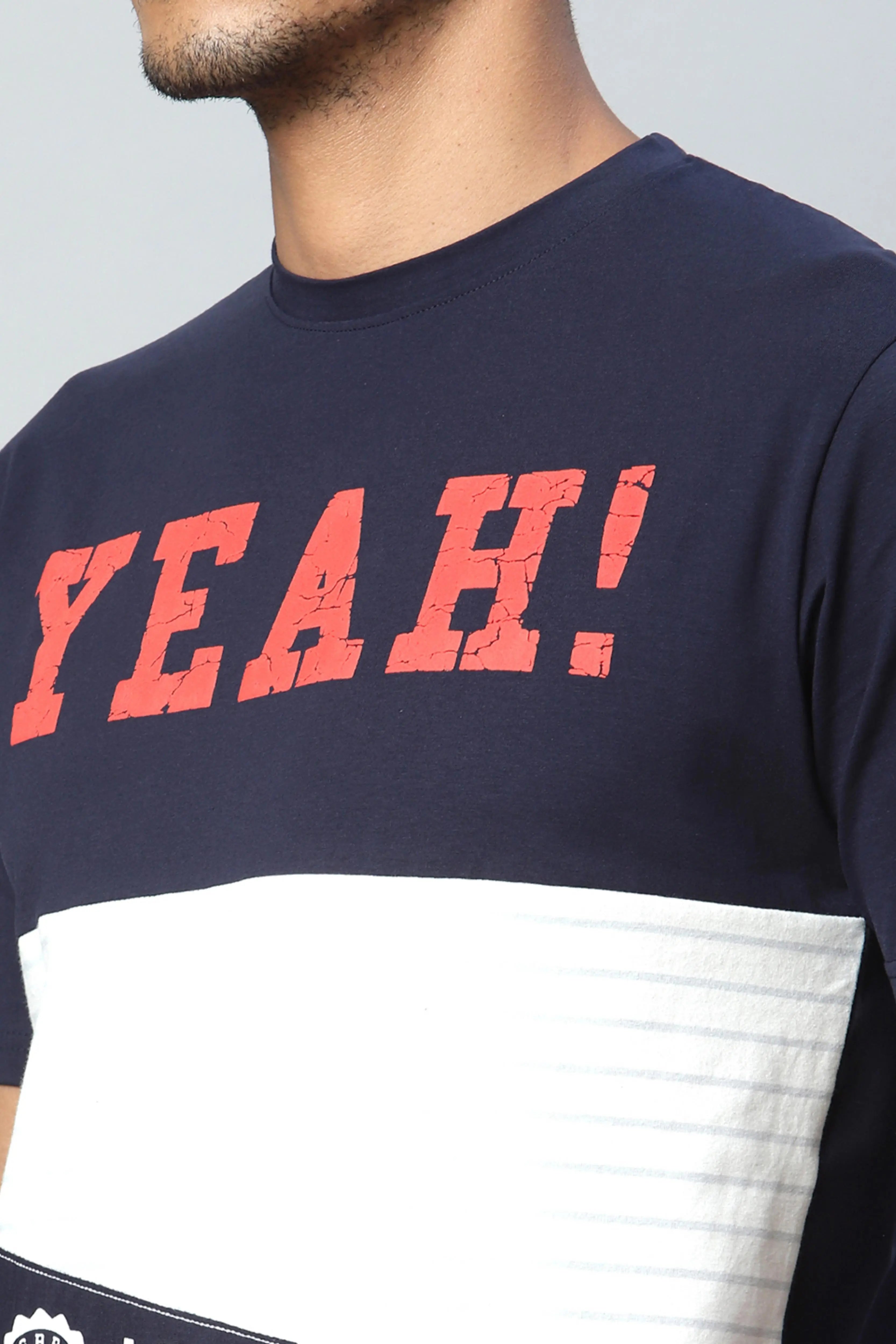 Navy Blue Alpha Printed Night Suit