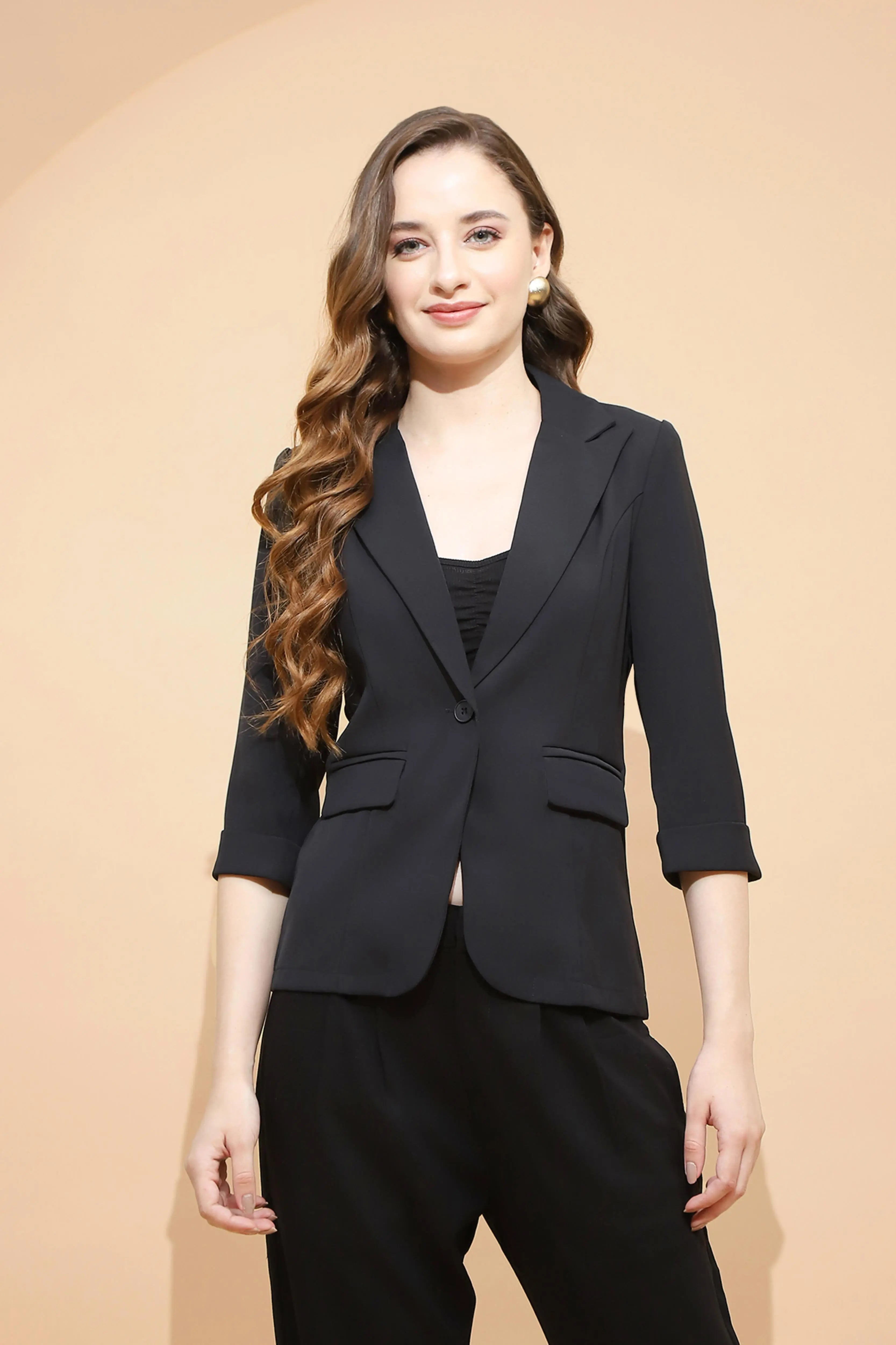 Black  Formal Coat - Global Republic