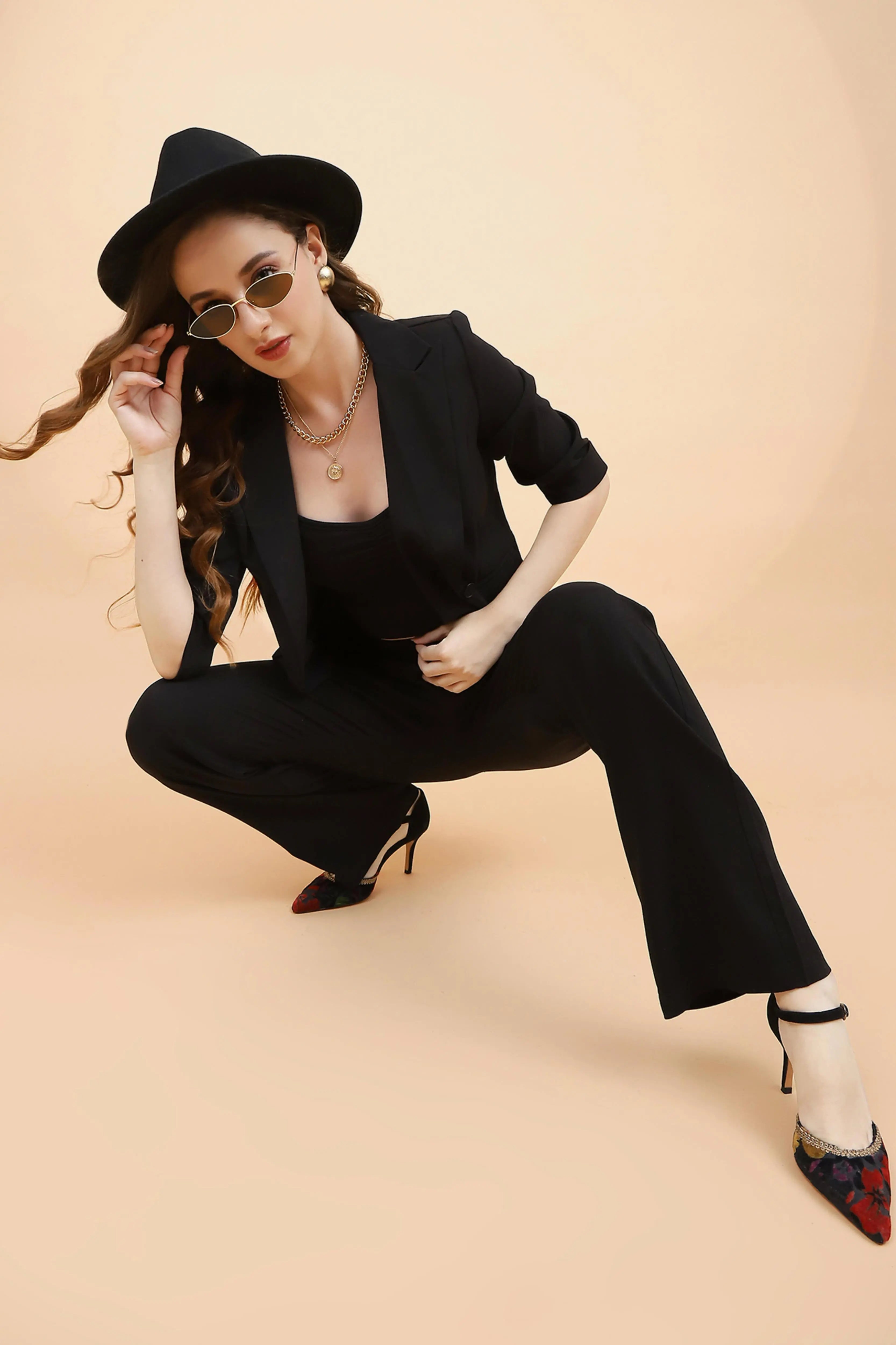 Black  Formal Coat - Global Republic