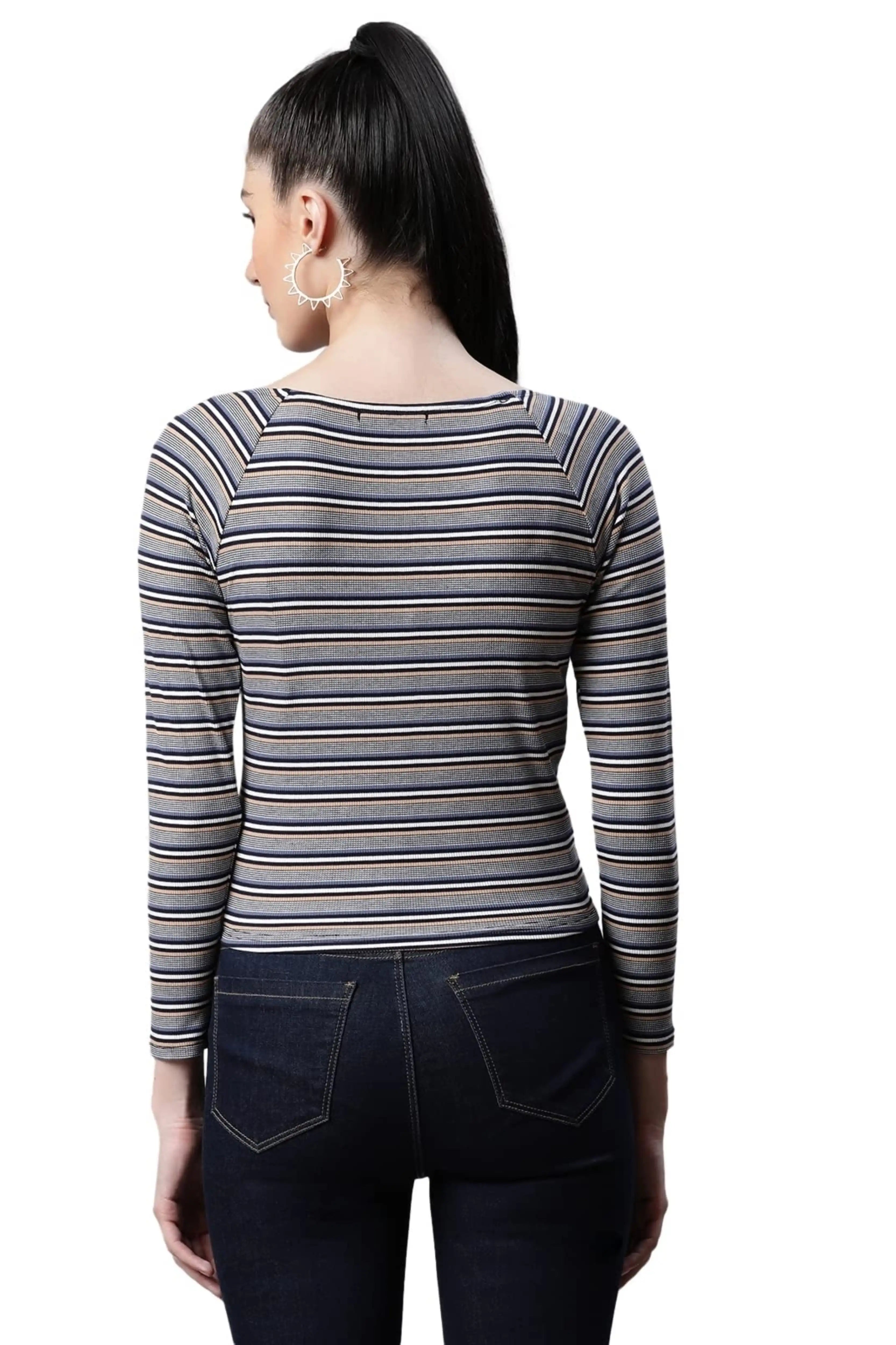 Striped Slim Fit Casual T-Shirt