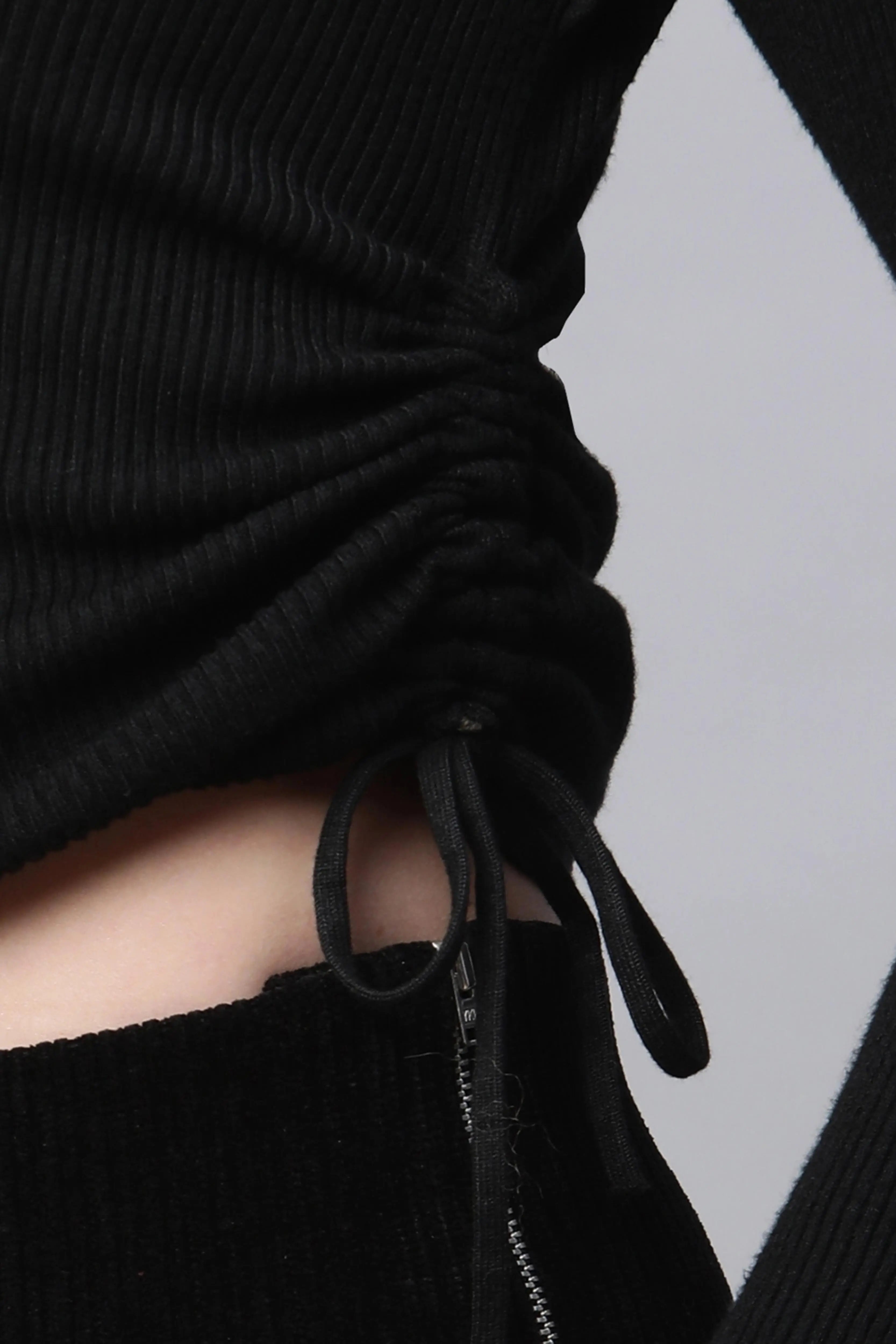 Black Solid Knitted Pullover - Global Republic