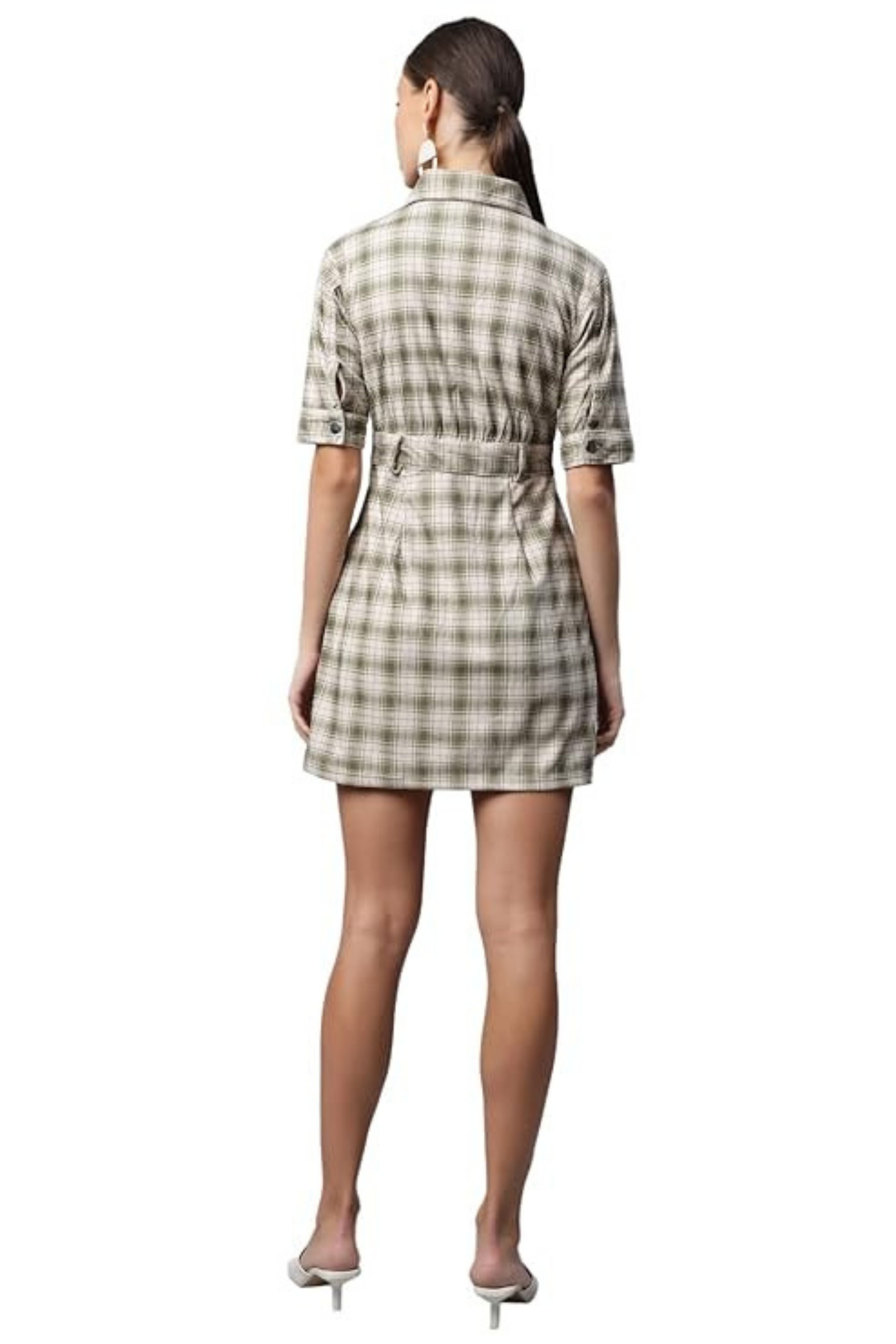 Green Checkered Dress