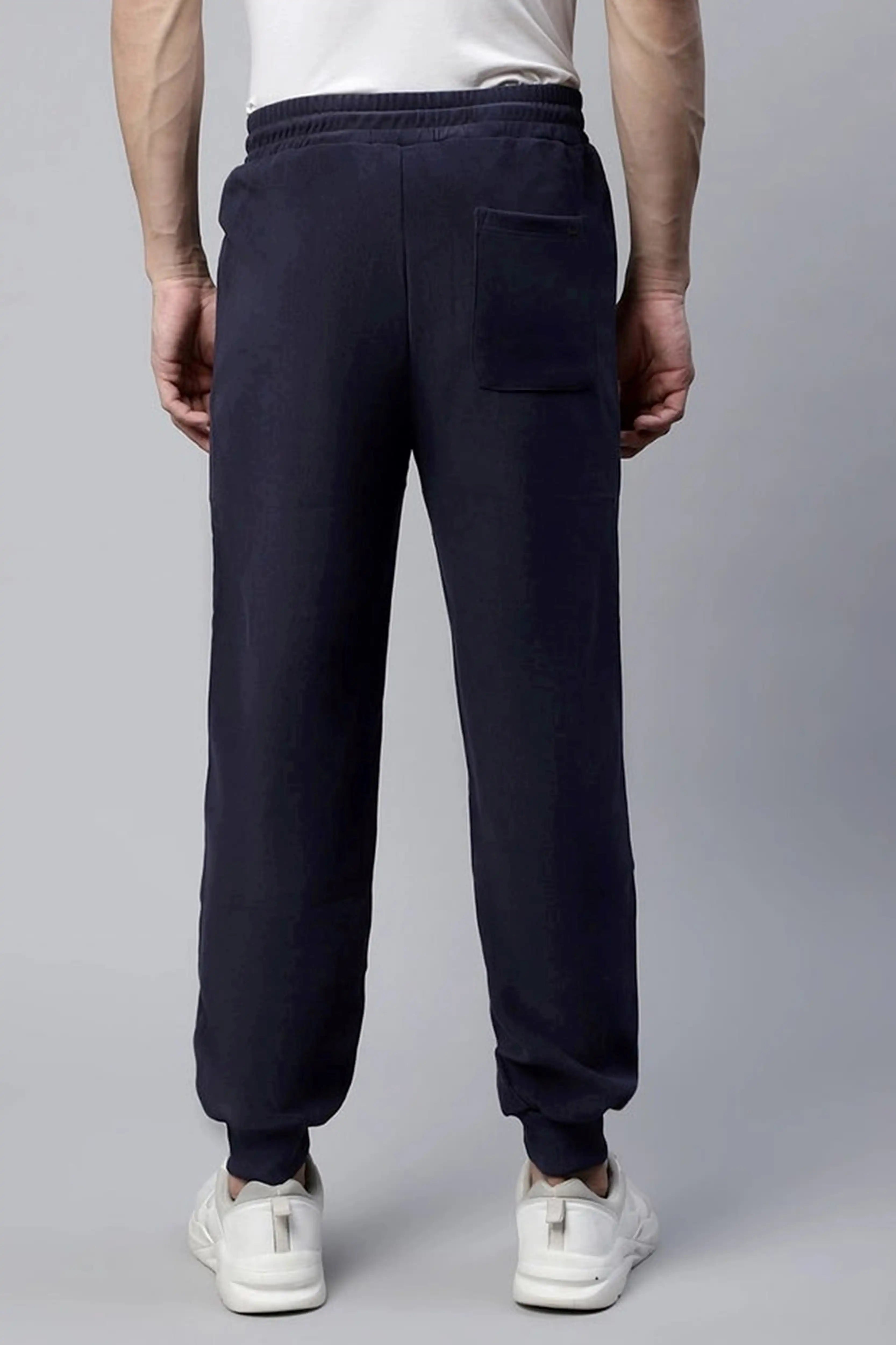 Blue Drawstring Winter Jogger