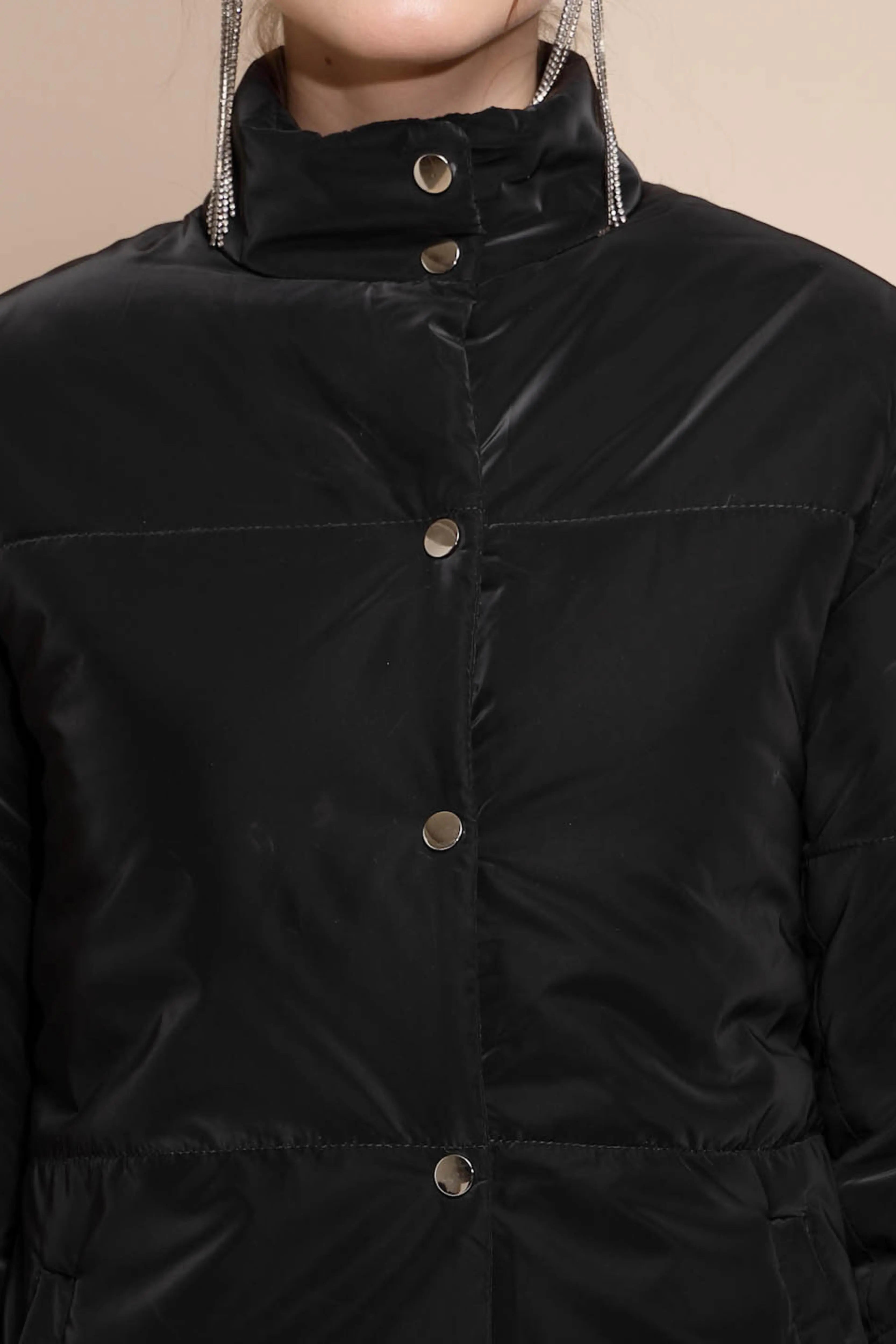 Black Solid Suede Jacket - Global Republic