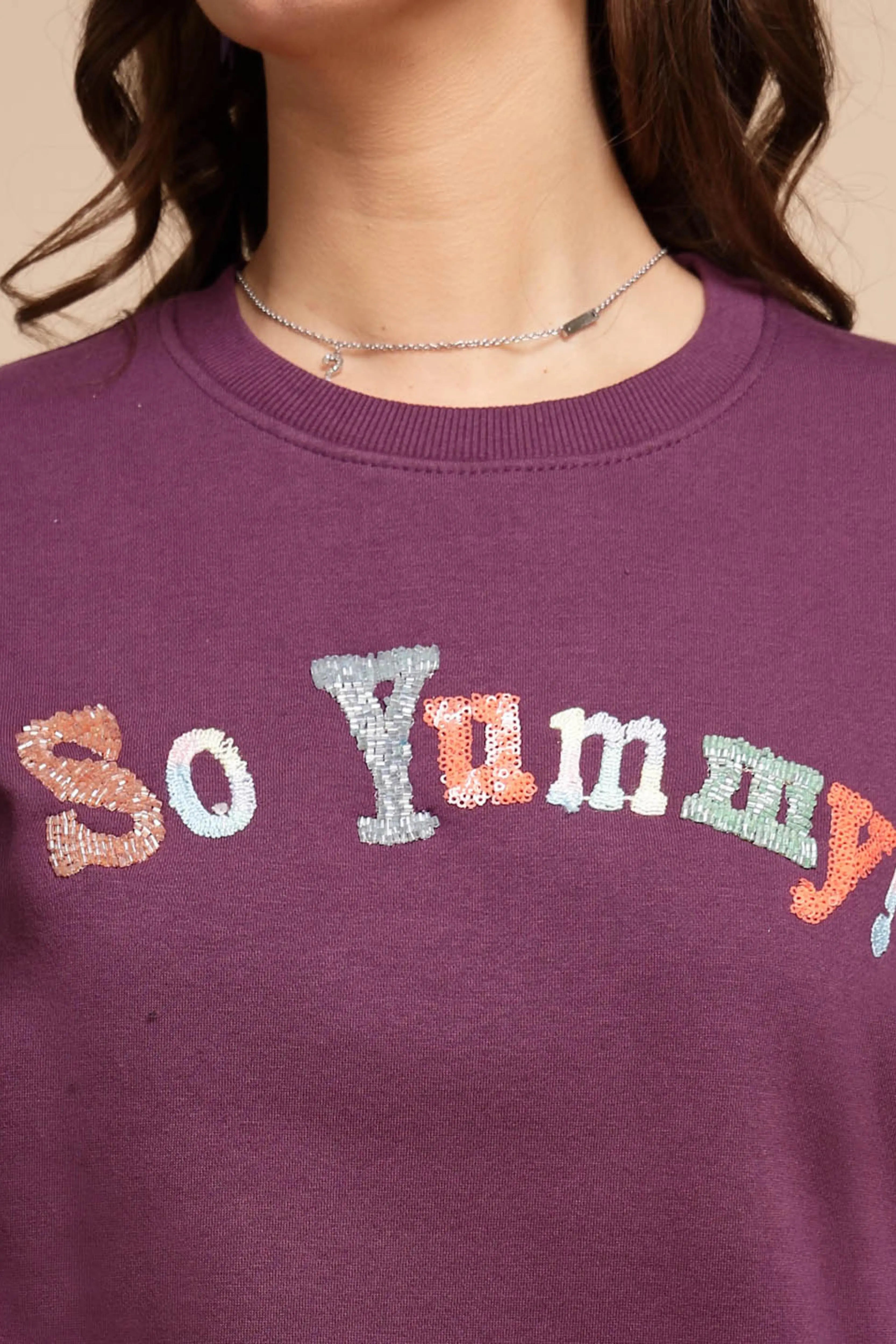 Maroon Hosiery Sweatshirt - Global Republic