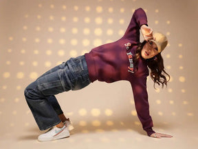 Maroon Round Neck Hosiery Sweatshirt