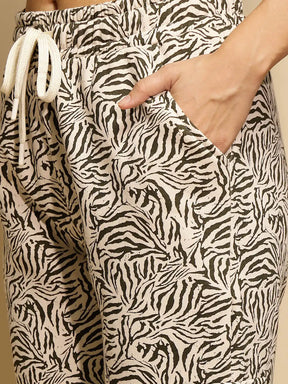 Green Solid Low Rise Polycotton Lower