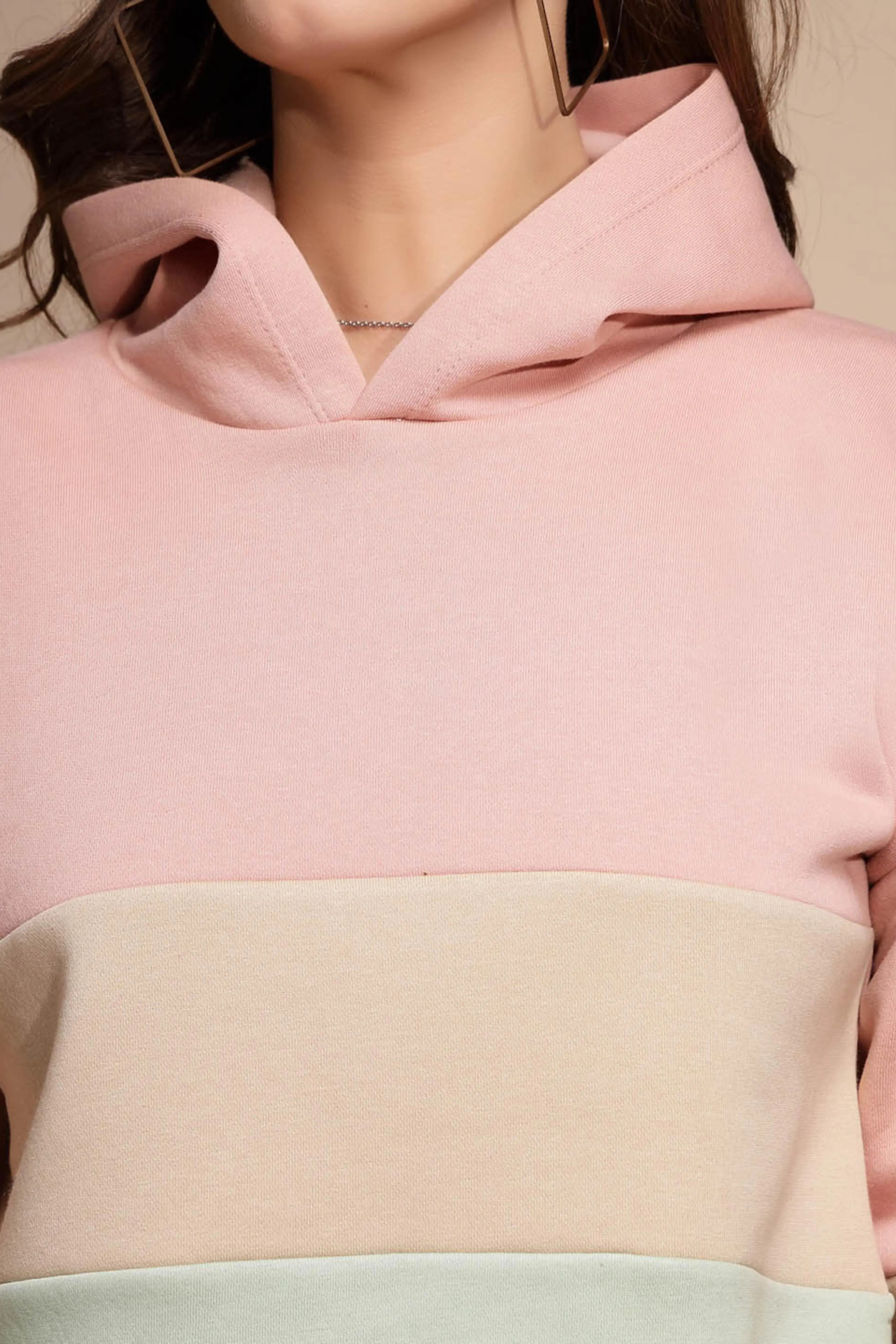 Multicolor Block Print Hood Sweatshirt - Global Republic