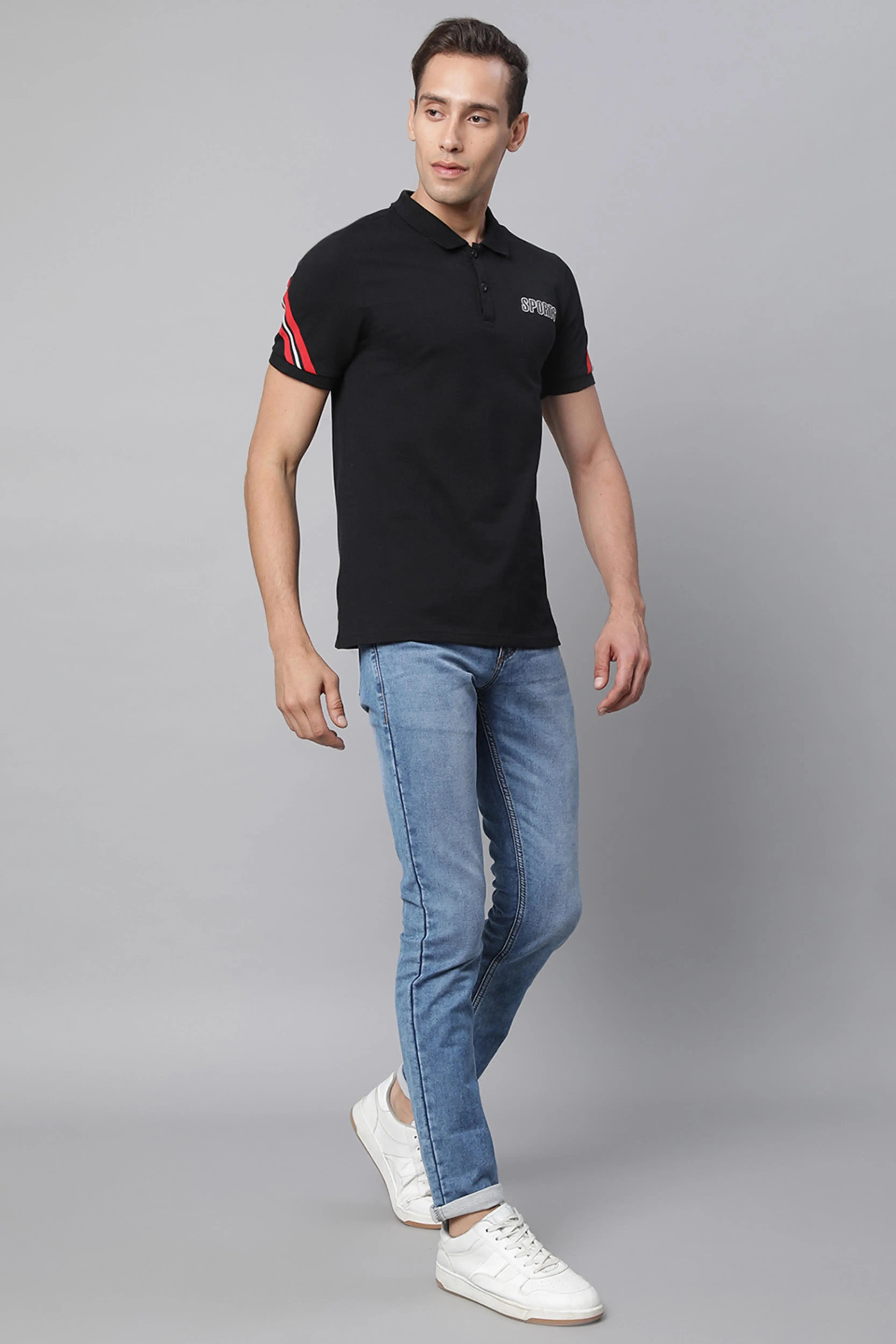 Blue Solid Denim  Jeans - Global Republic