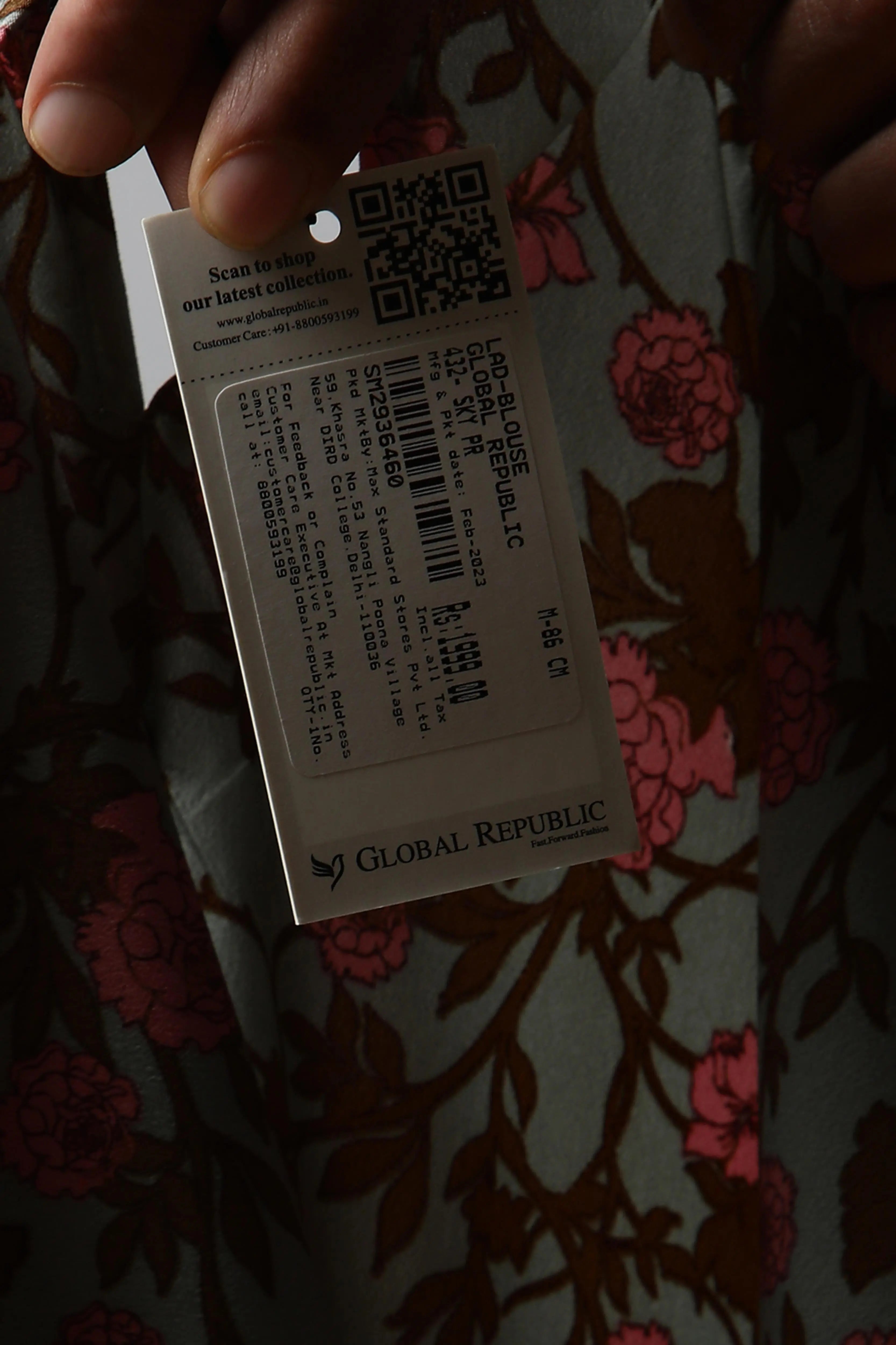 Regular Fit Floral Printed Top