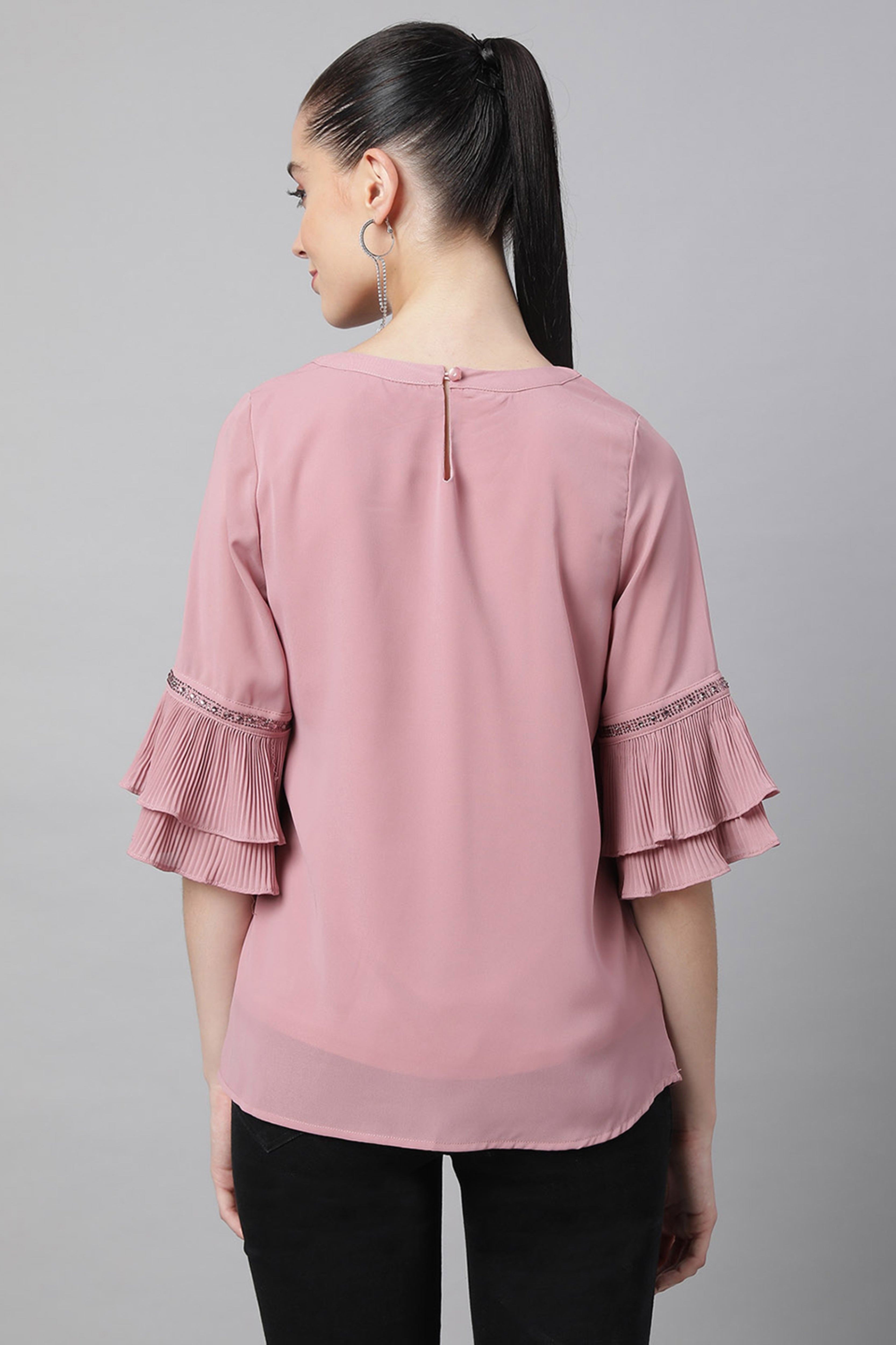 Pink Embellished Top