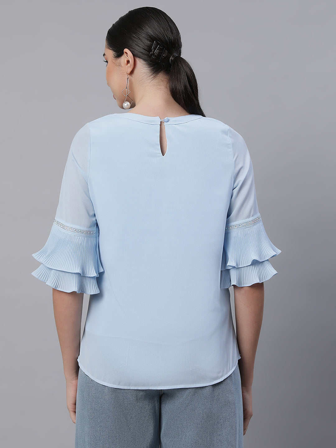 Pink Embellished  Top - Global Republic