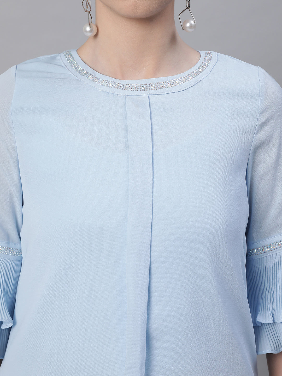 Pink Embellished  Top - Global Republic
