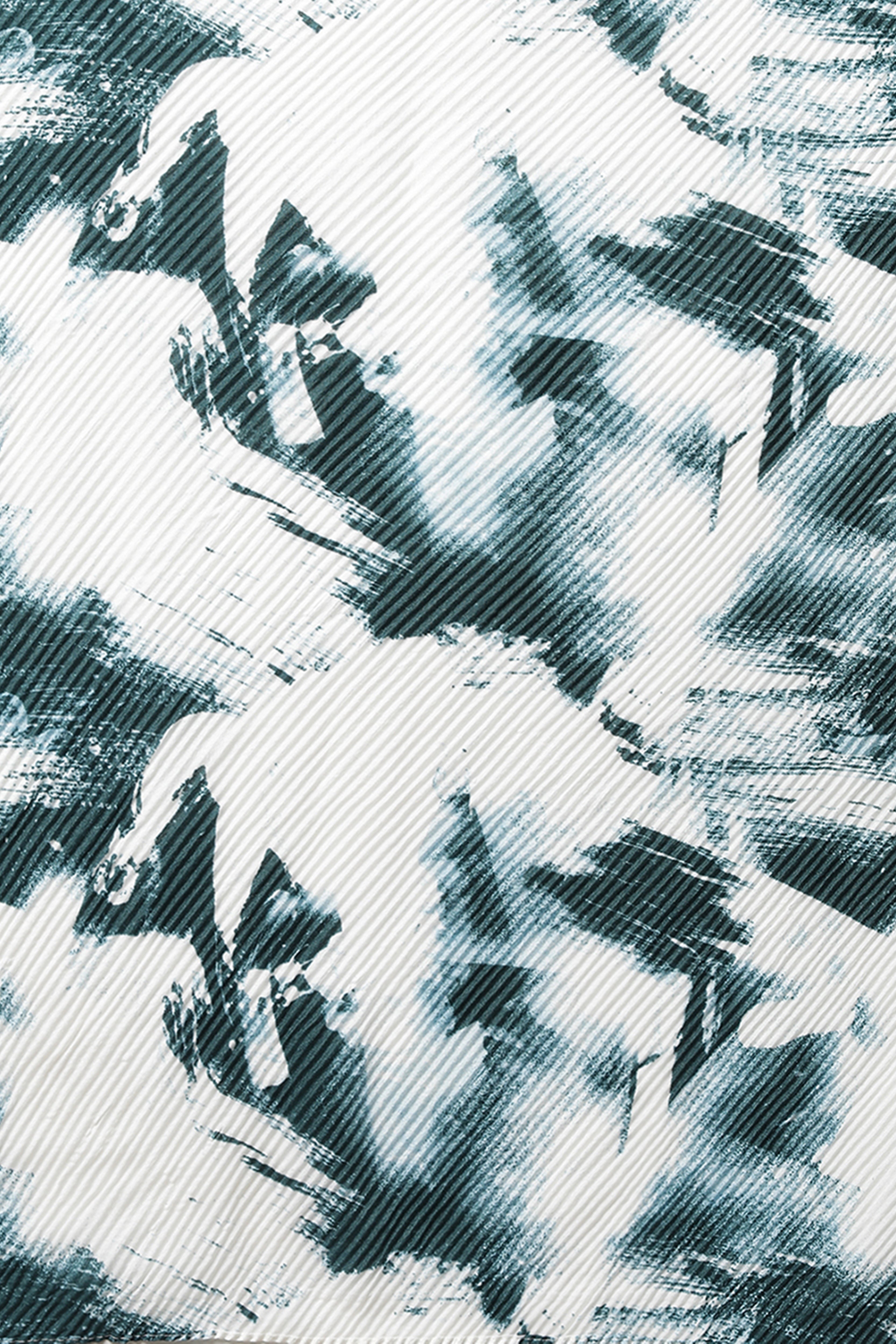 Green Viscose Abstract Print Stole