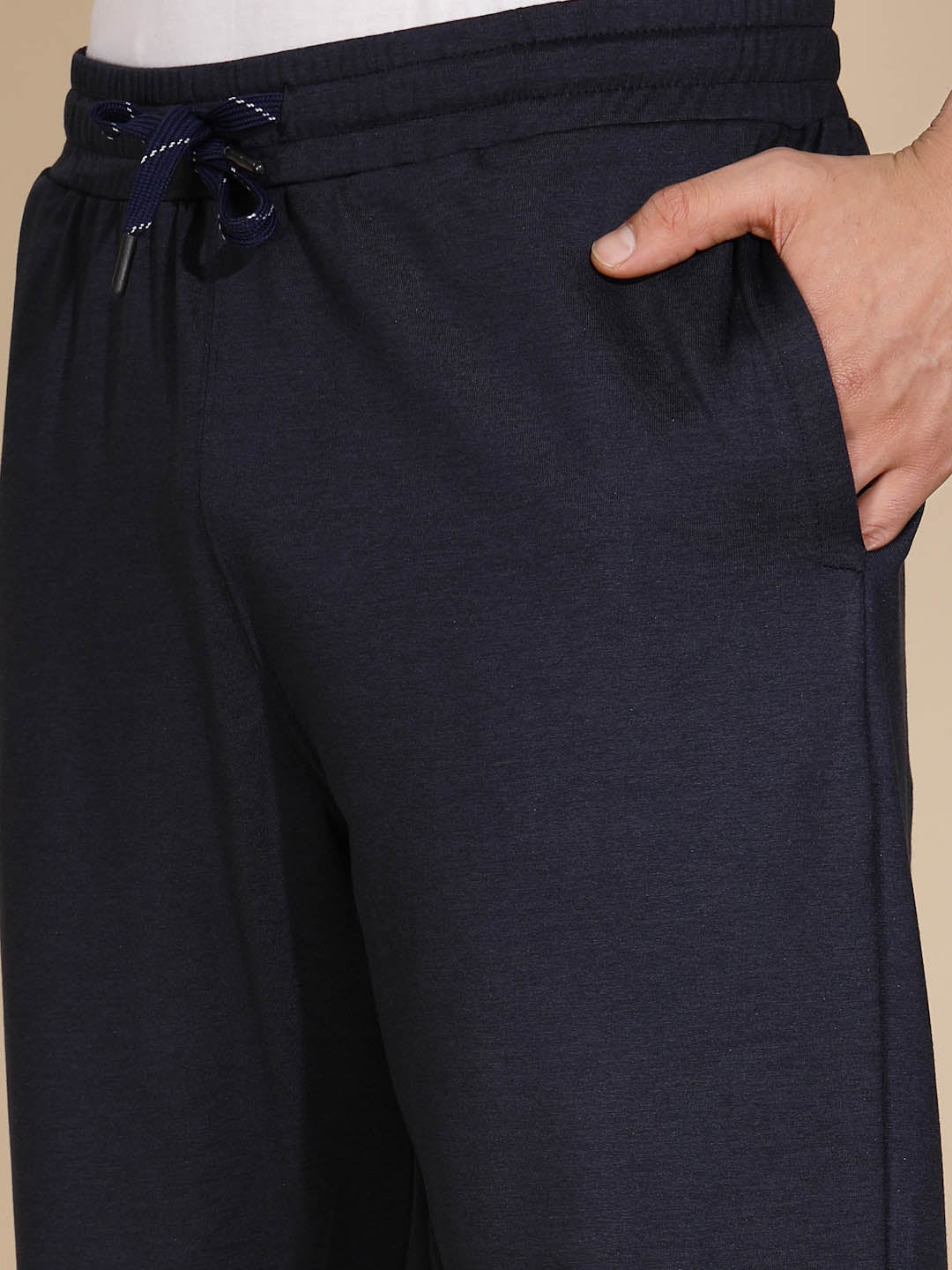 Mens Blue Solid Lower - Global Republic