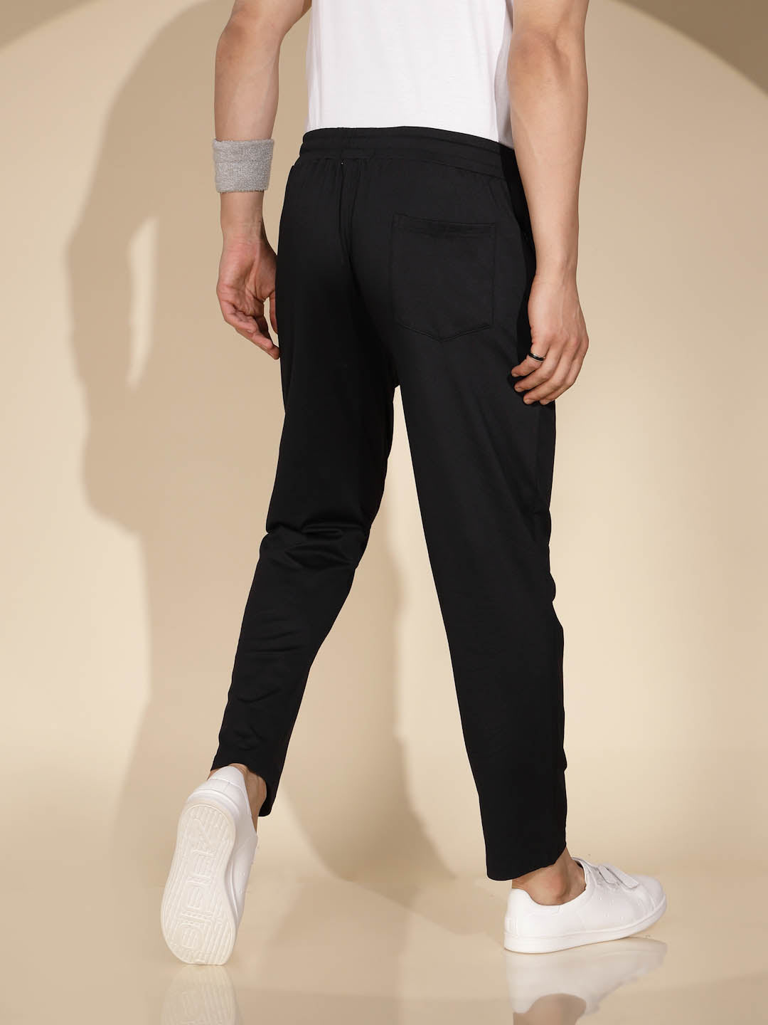 Mens Black Solid Lower - Global Republic