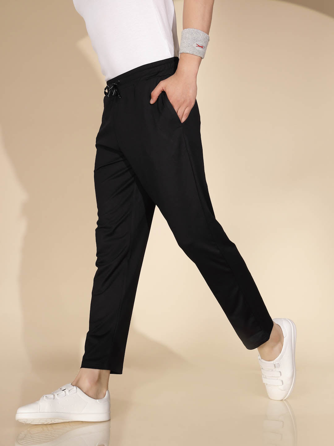 Mens Black Solid Lower - Global Republic