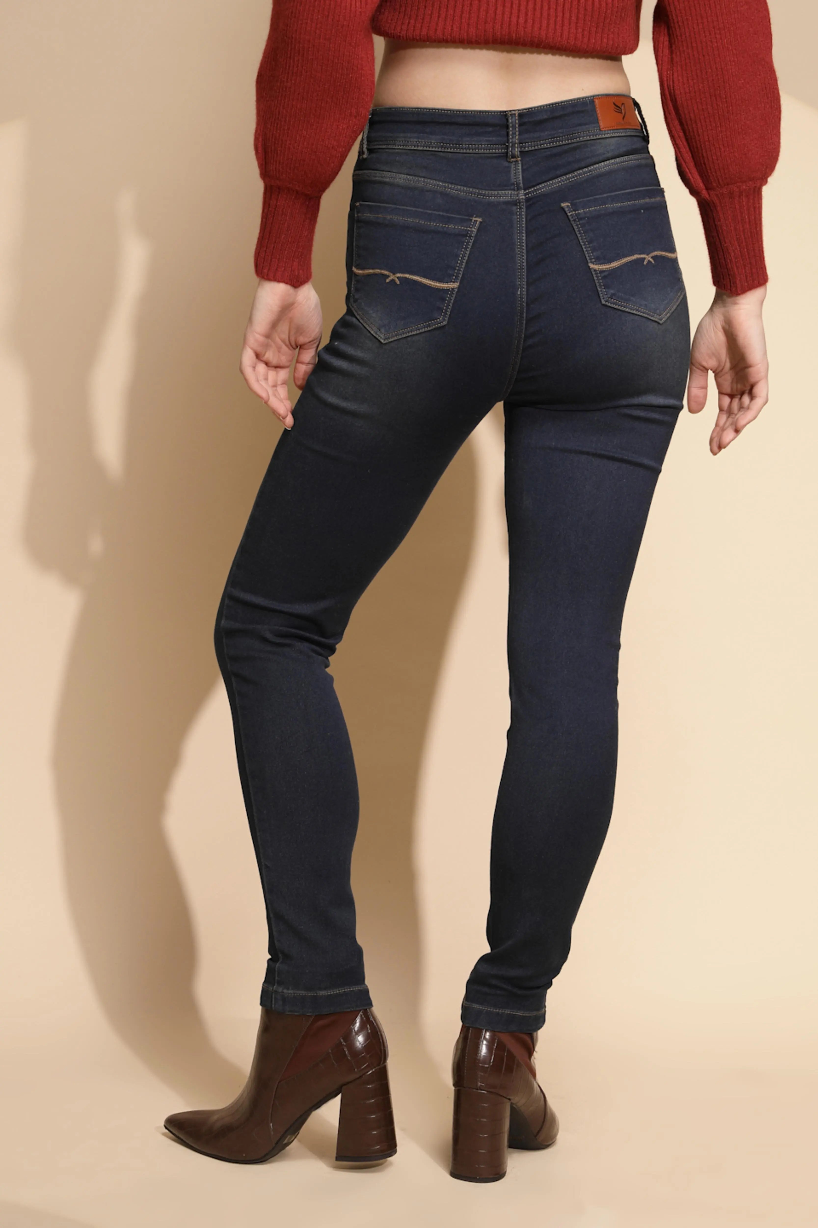 Blue Slim fit High Rise Jeans