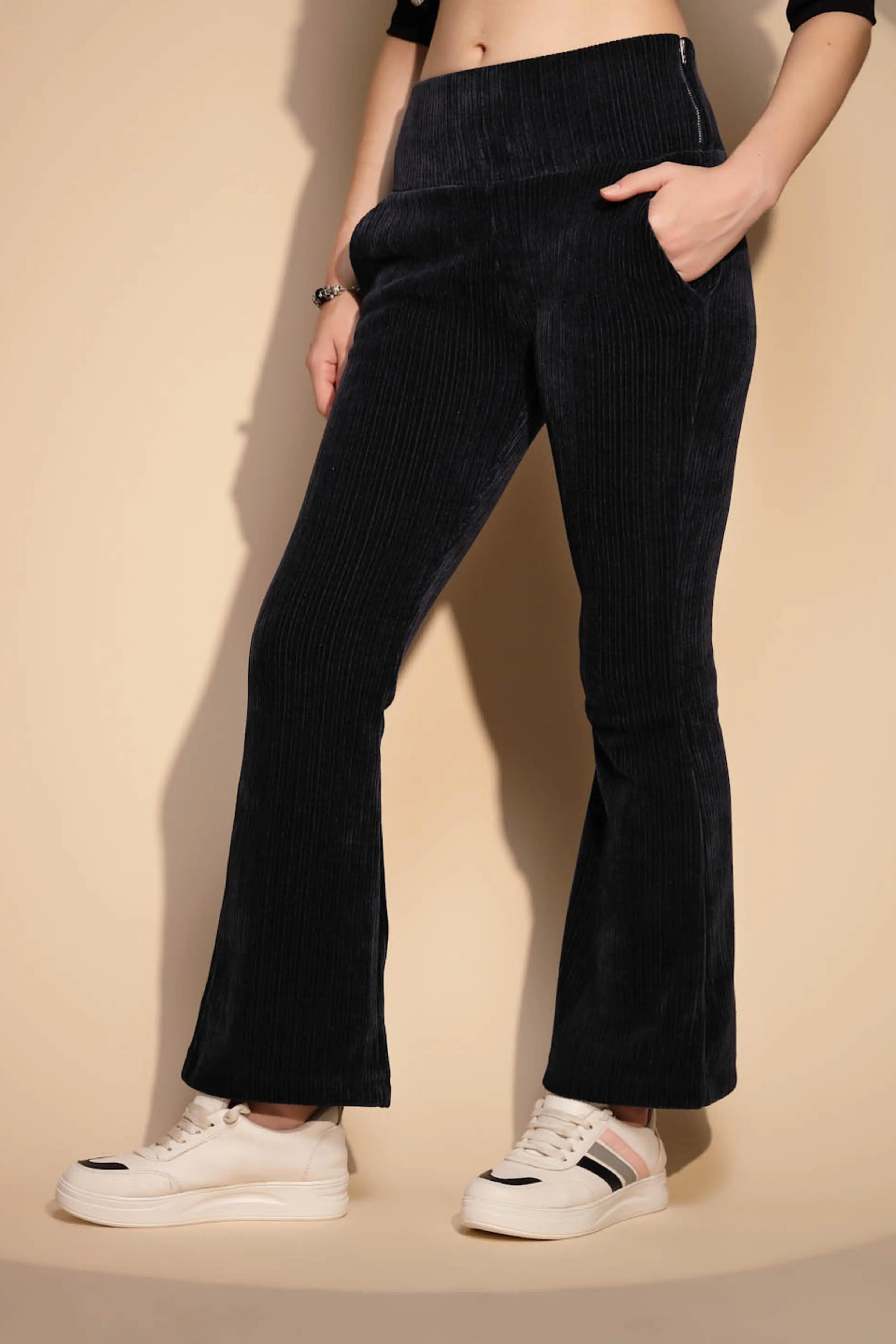 Blue High Rise Stretchable Jegging - Global Republic