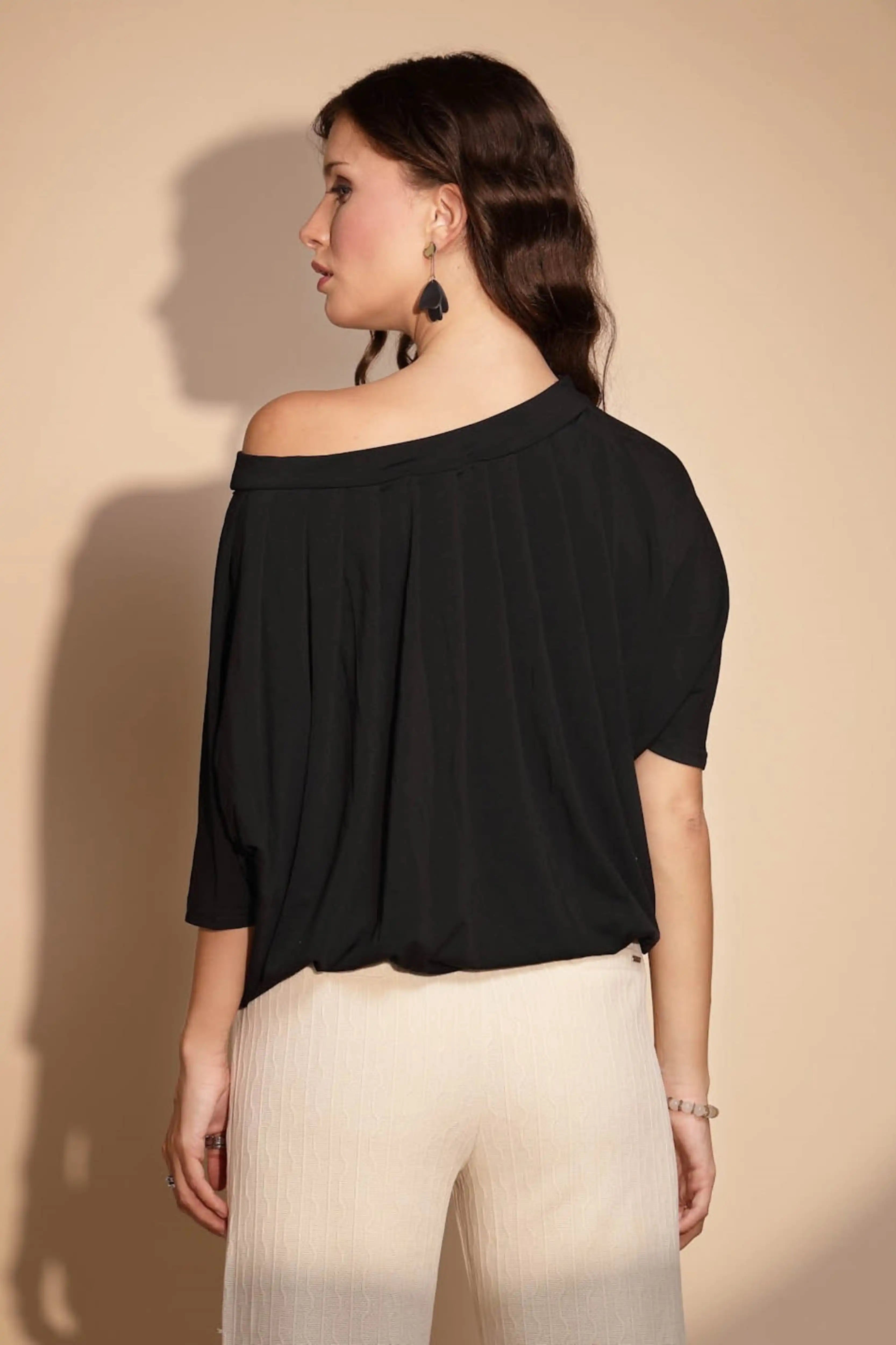 Black Off Shoulder Top