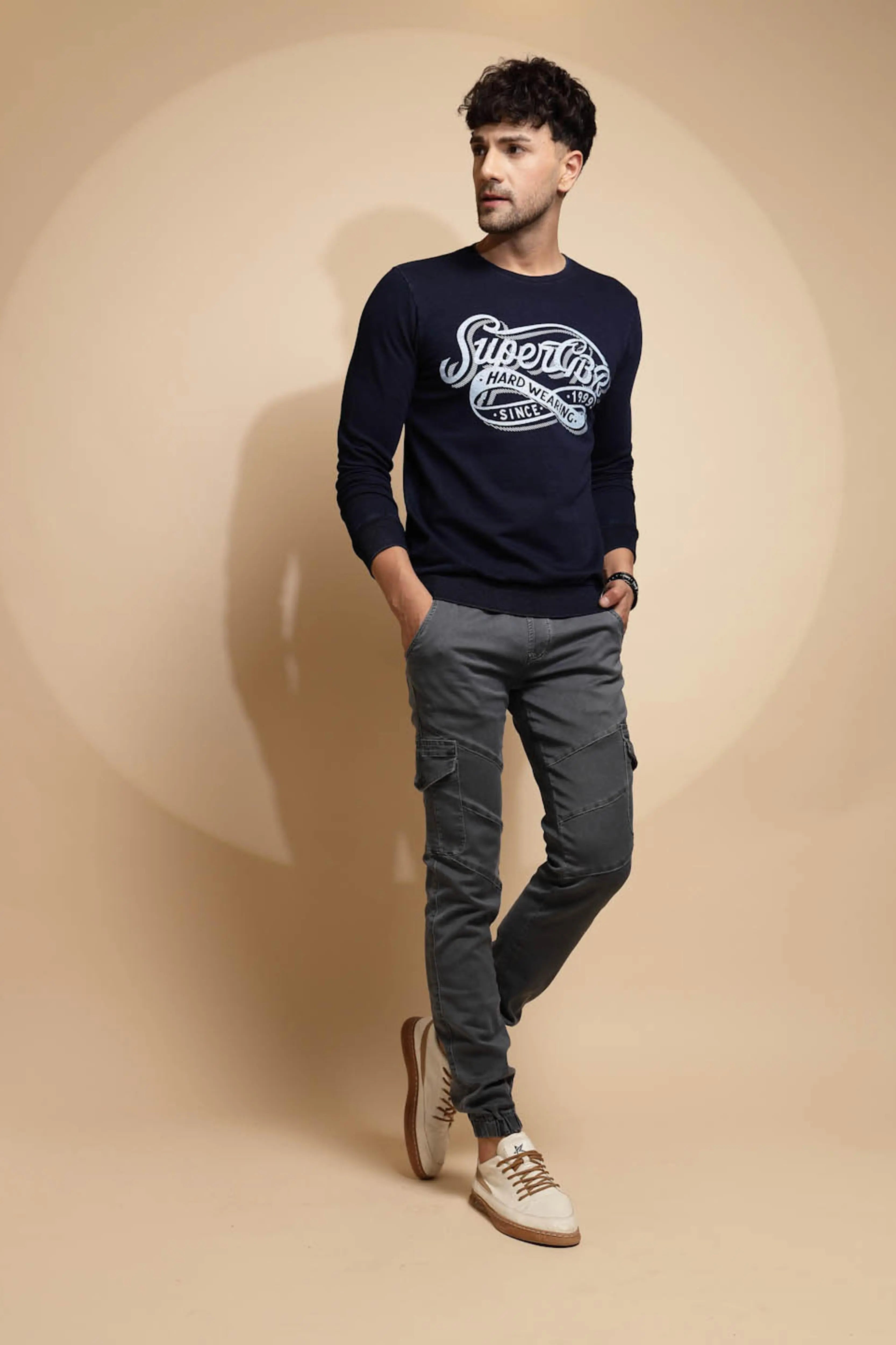 Blue Hosiery Sweatshirt - Global Republic