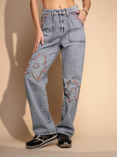 Women's Regular Fit Denim High Rise Blue Jeans